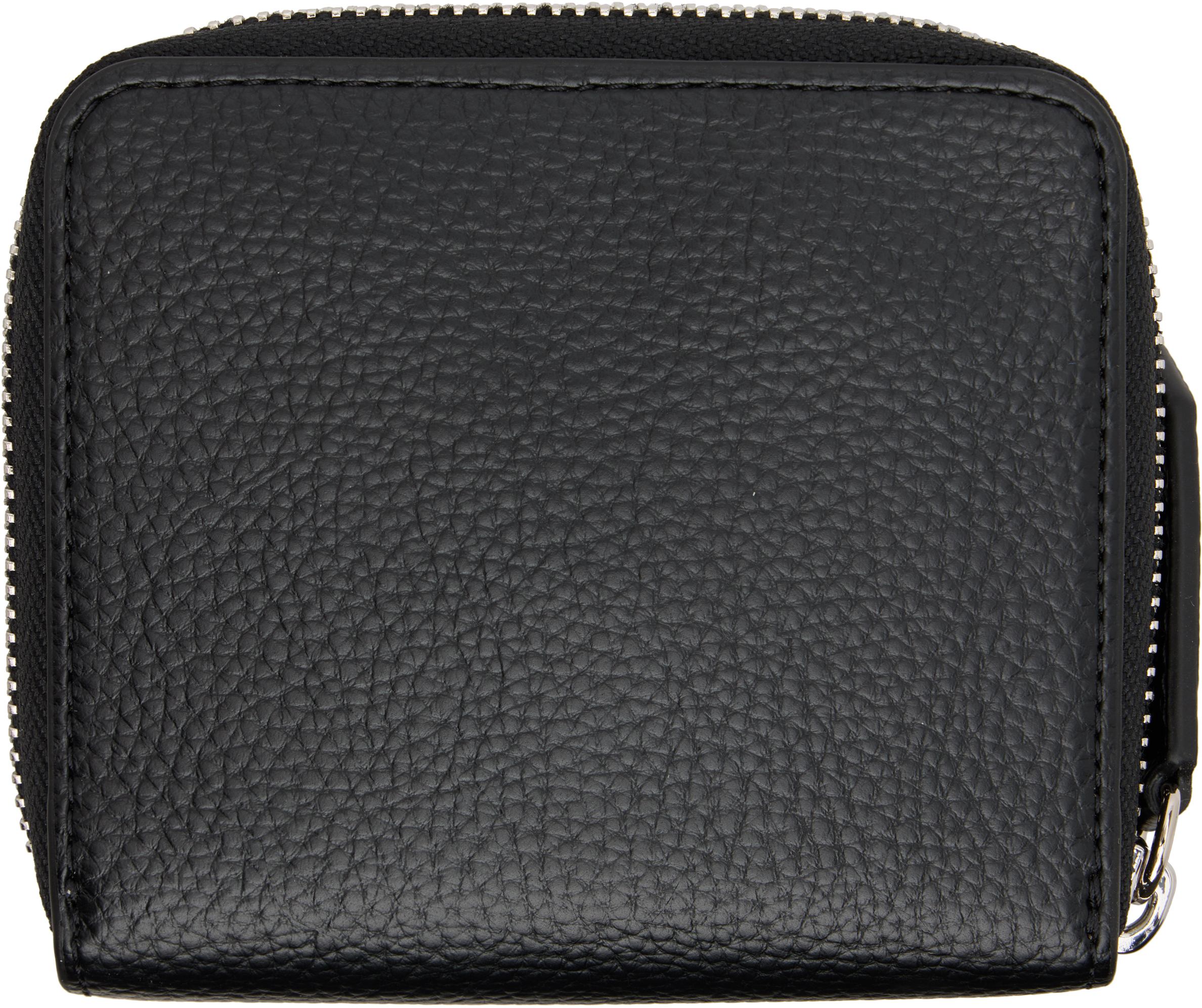 Vivienne Westwood Black Zip Medium Wallet In Black