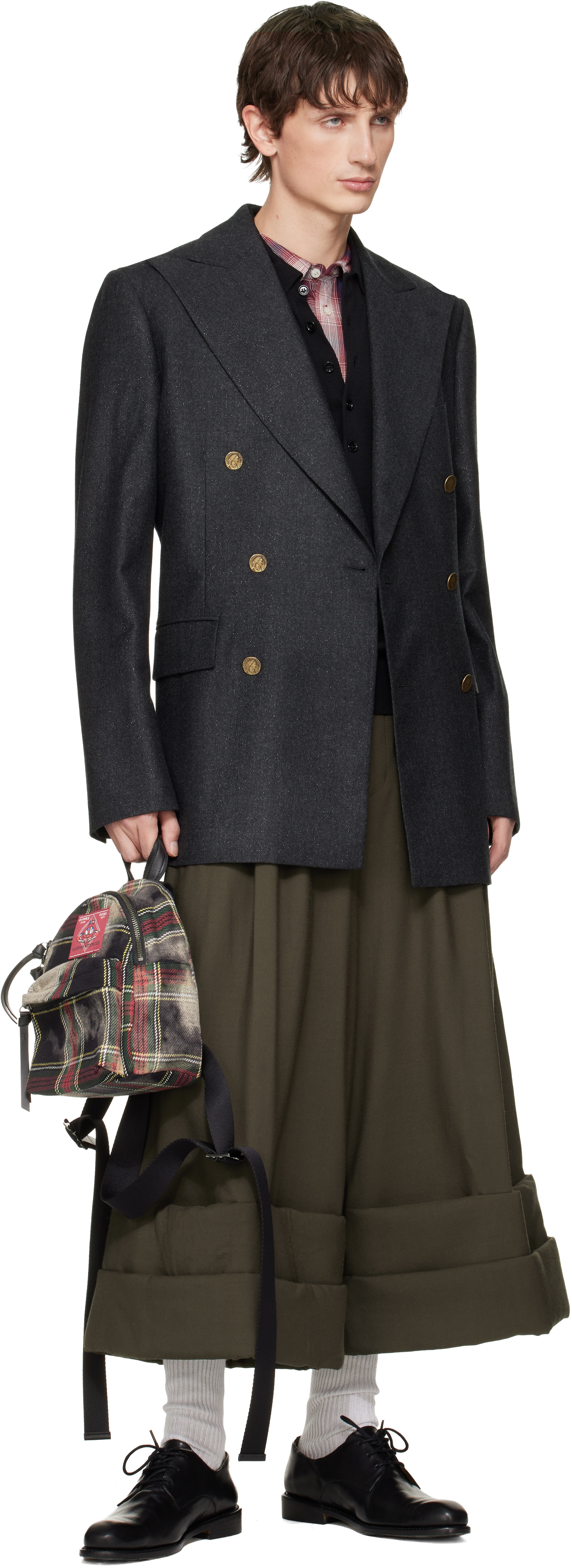 Vivienne Westwood Multicolor George Small Backpack In Brown