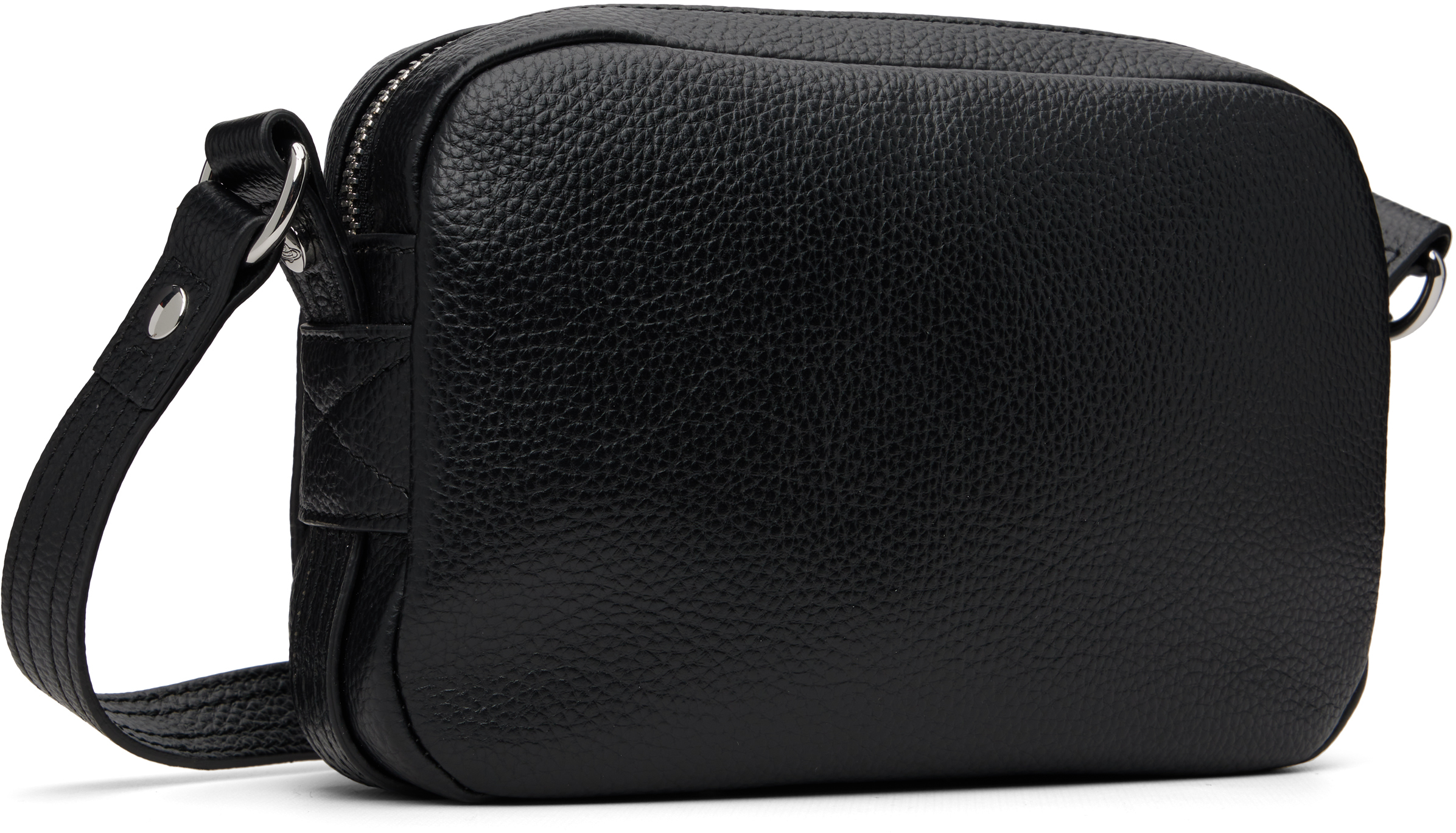 Vivienne Westwood Mens Black Hannah Faux-leather Cross Body Bag In Black