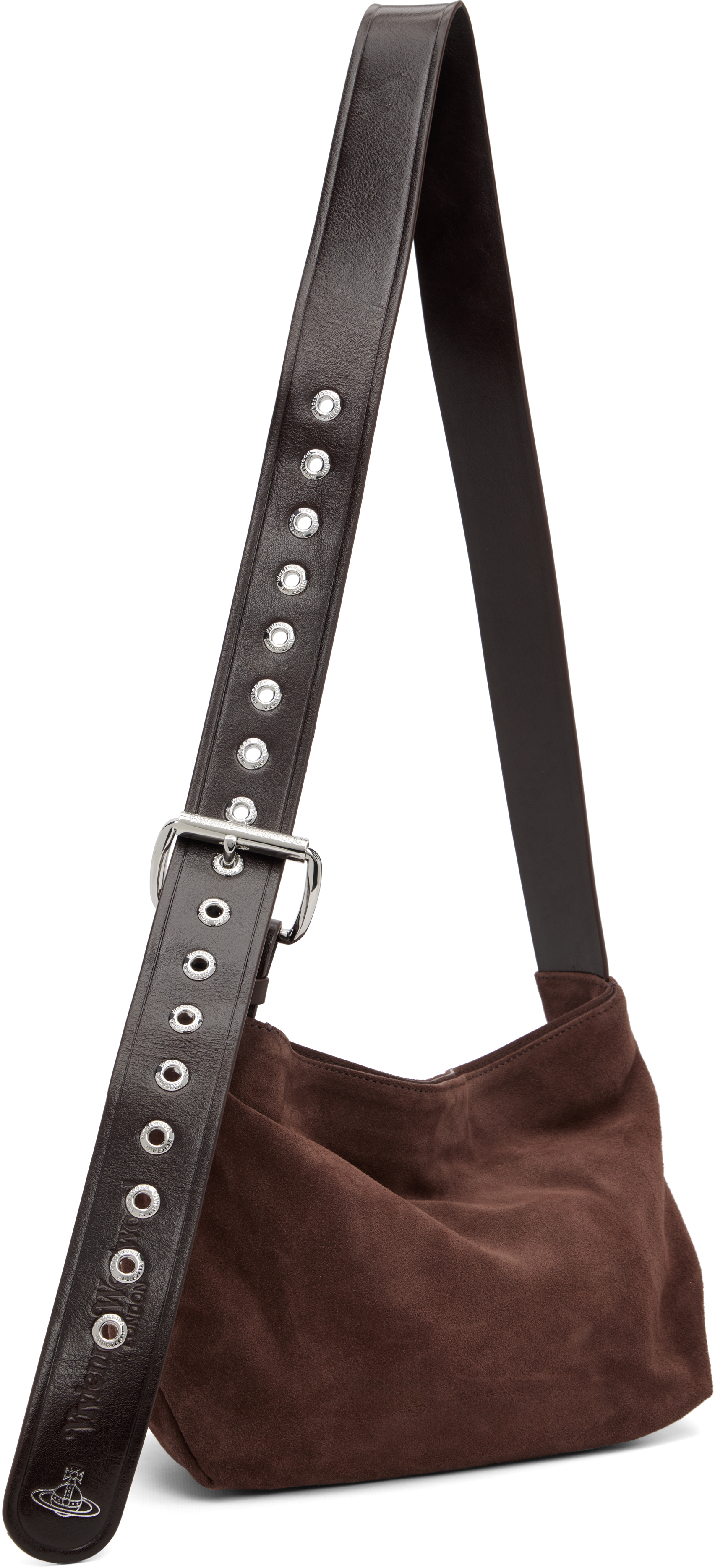 Vivienne Westwood Brown Maxime Small Crossbody Bag In Burgundy