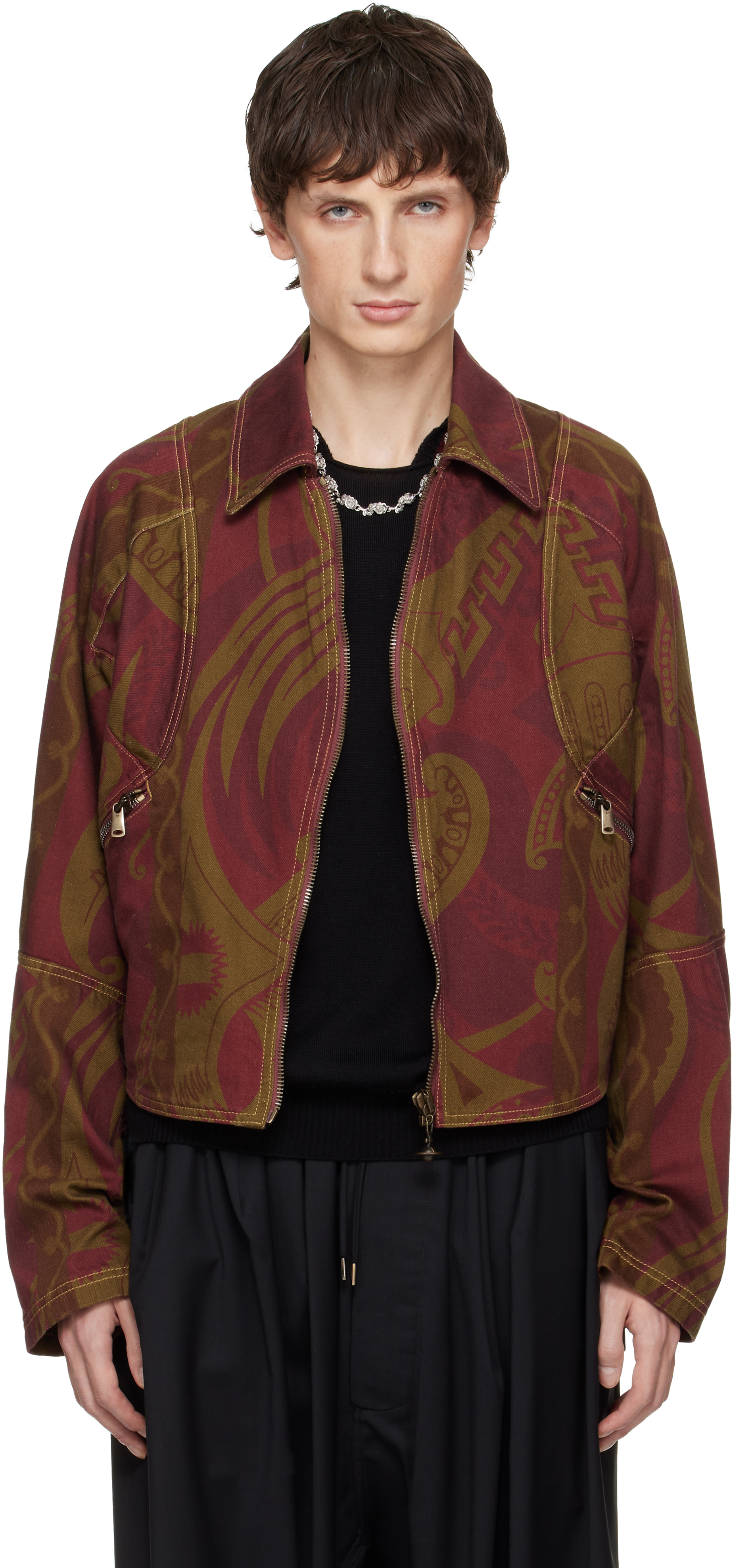Vivienne Westwood Pourpoint Denim Jacket In Brown
