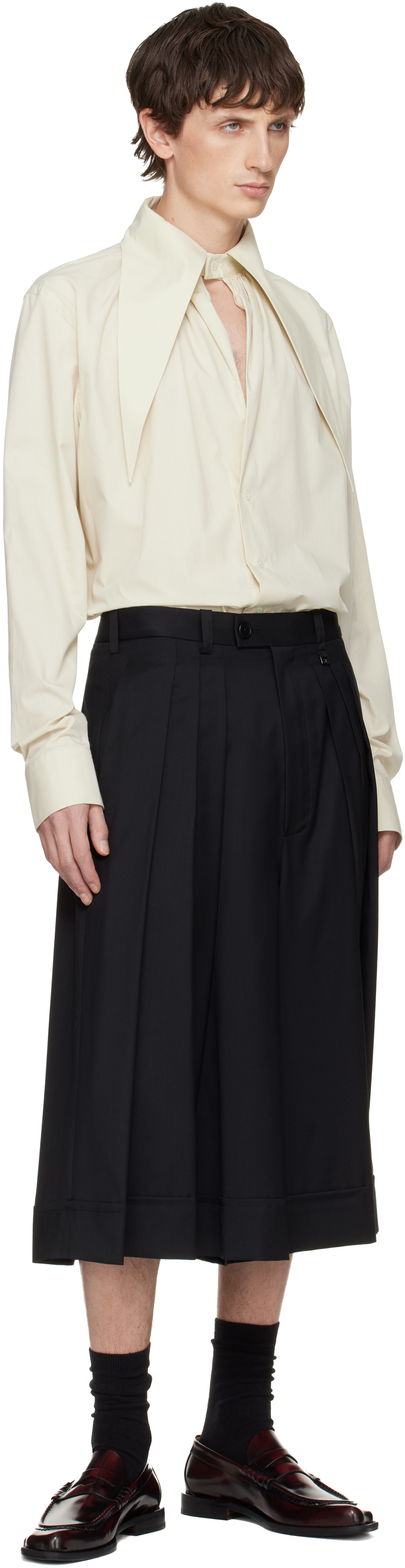Vivienne Westwood Black Culottes Trousers In Black
