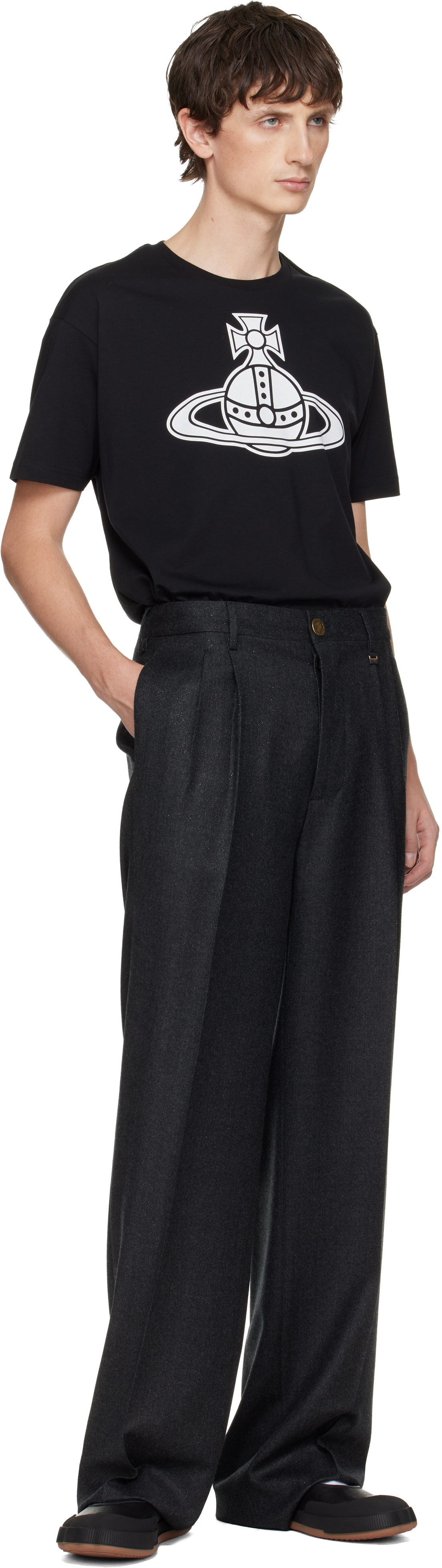 Vivienne Westwood Rafael Trousers Brown In Black