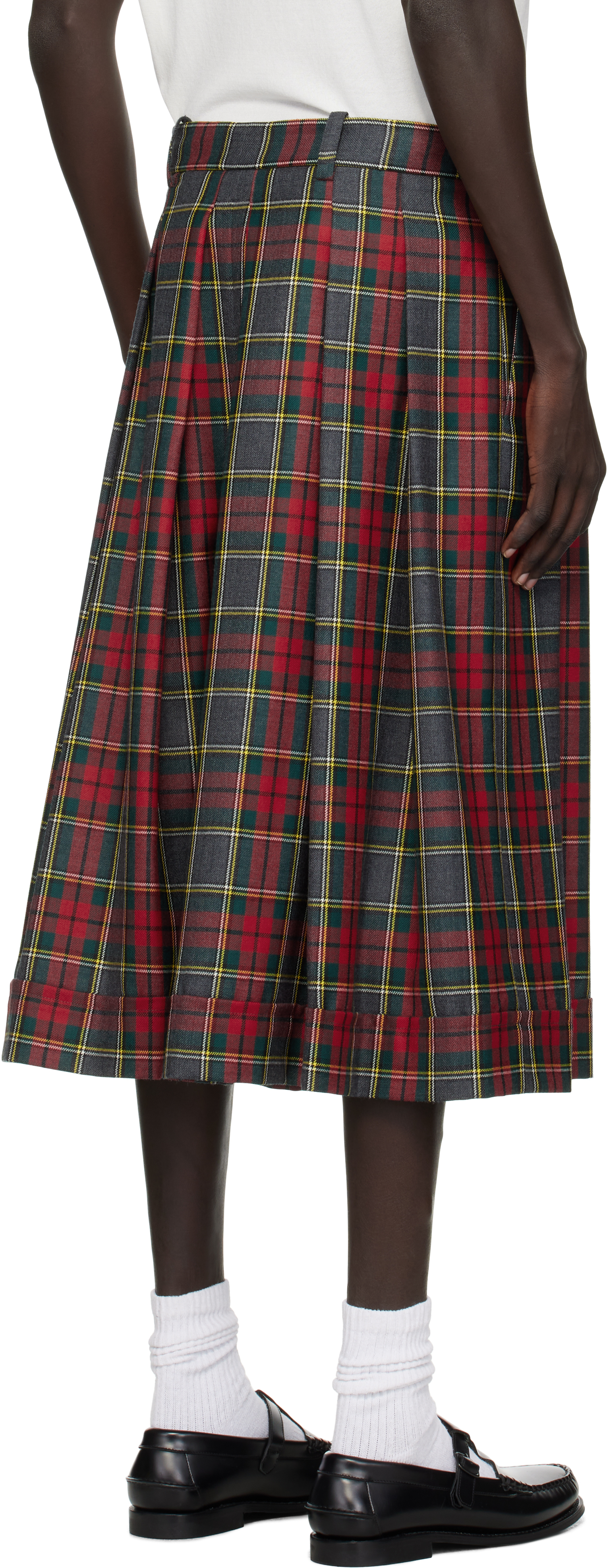 Vivienne Westwood Red & Green Culottes Shorts In Multi