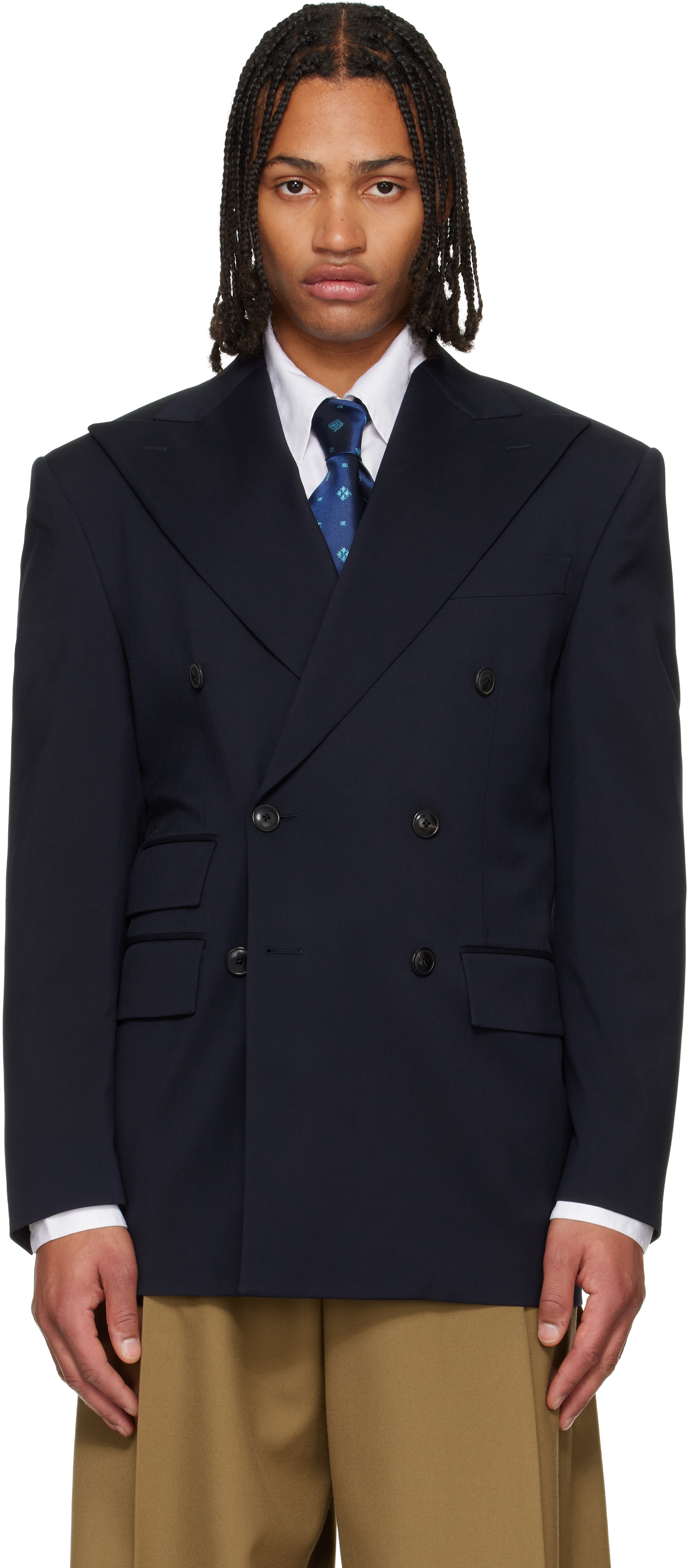 Vivienne Westwood Navy Db Niesen Blazer In Blue