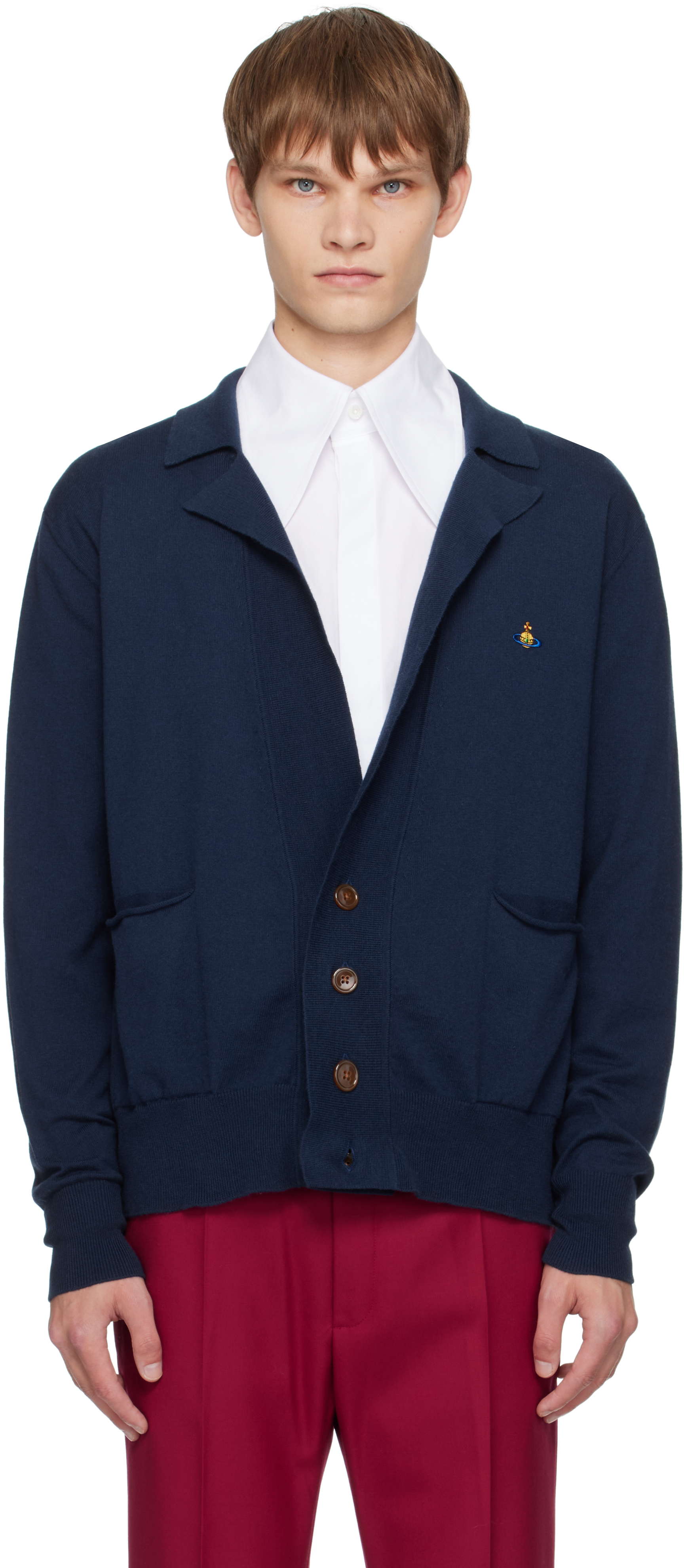 Vivienne Westwood Samuel Cardigan Knitwear Blue In Blue