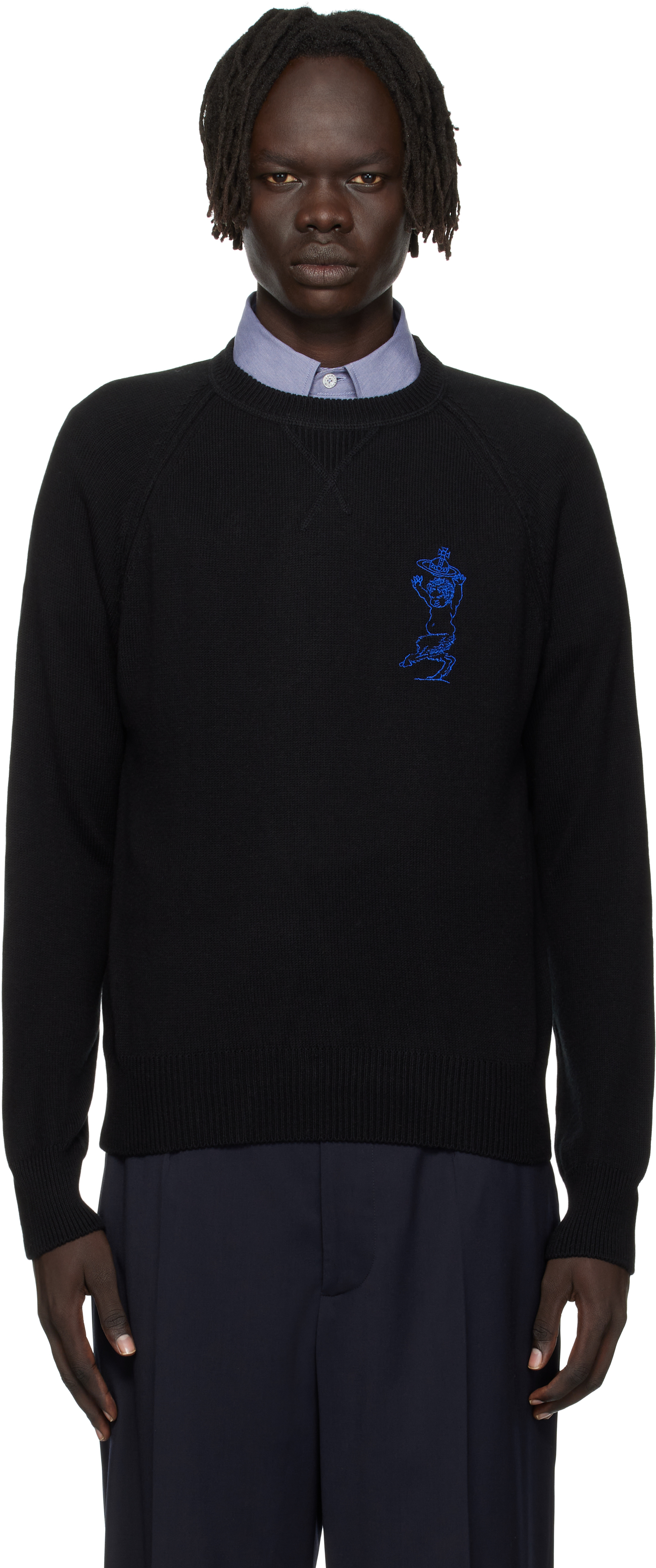 【再再値下げ】 Vivienne Westwood 7分袖 ニット ブラック 再再値下げ】 Vivienne Westwood 7分袖 ニット ブラック ﾌｧｲﾝｳｰﾙ