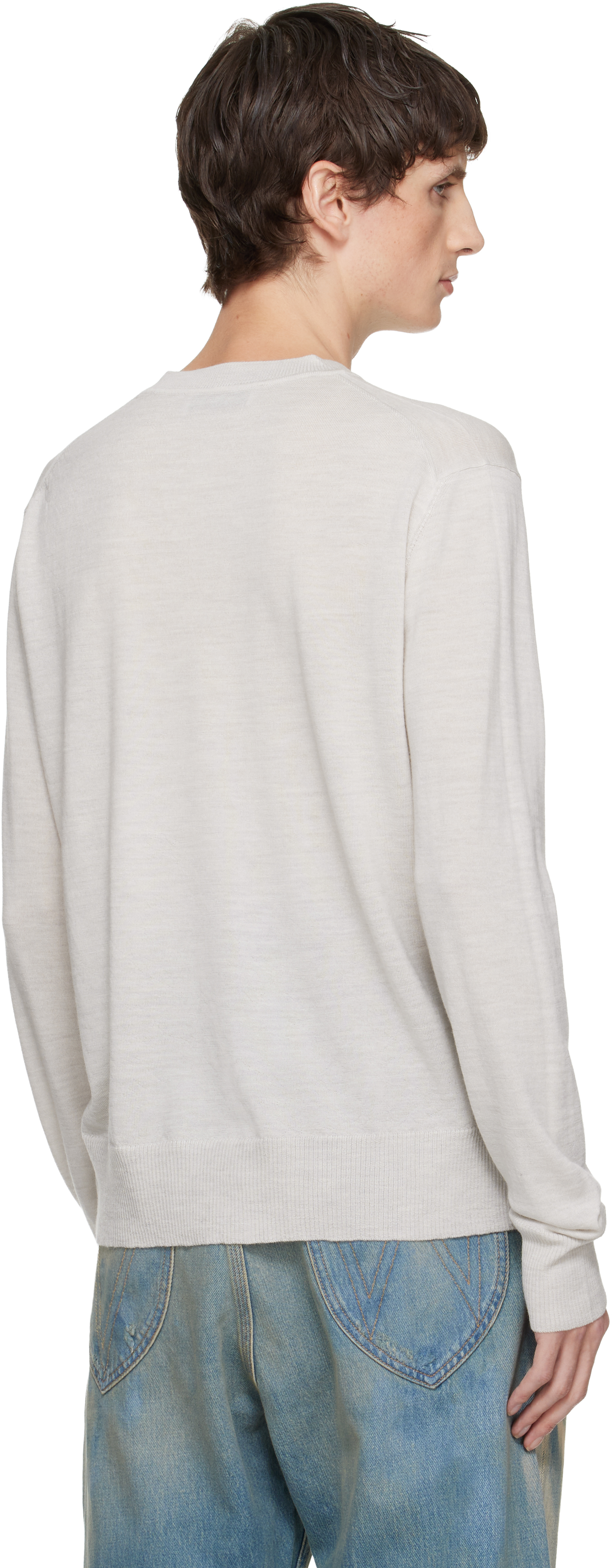 Vivienne Westwood Off-white Alex Round Neck Sweater In Neutral