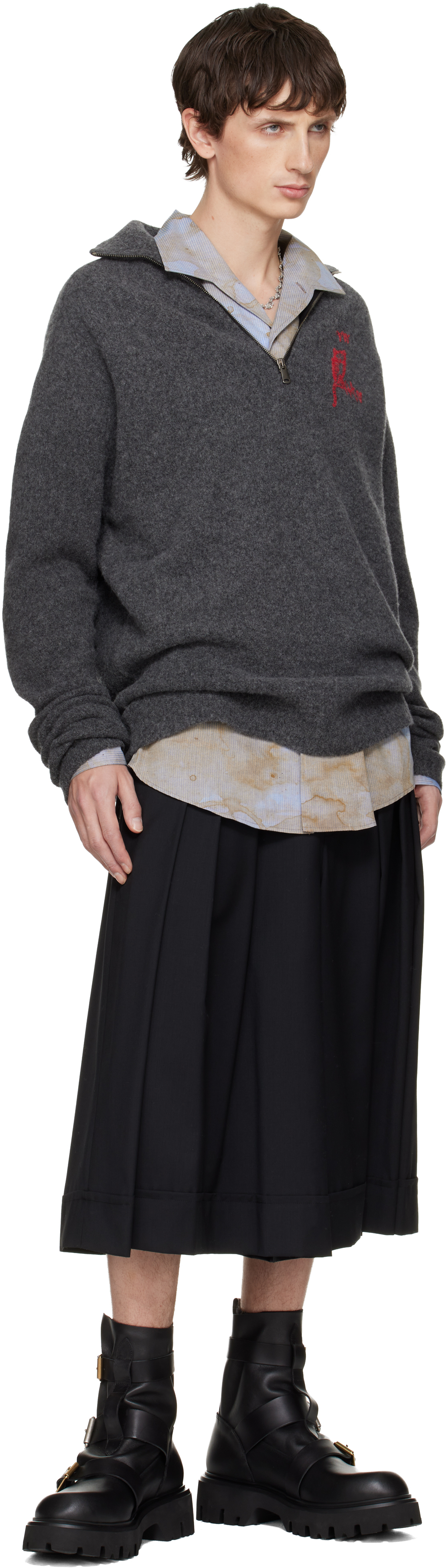 Vivienne Westwood Logo Track Jacket In Gray