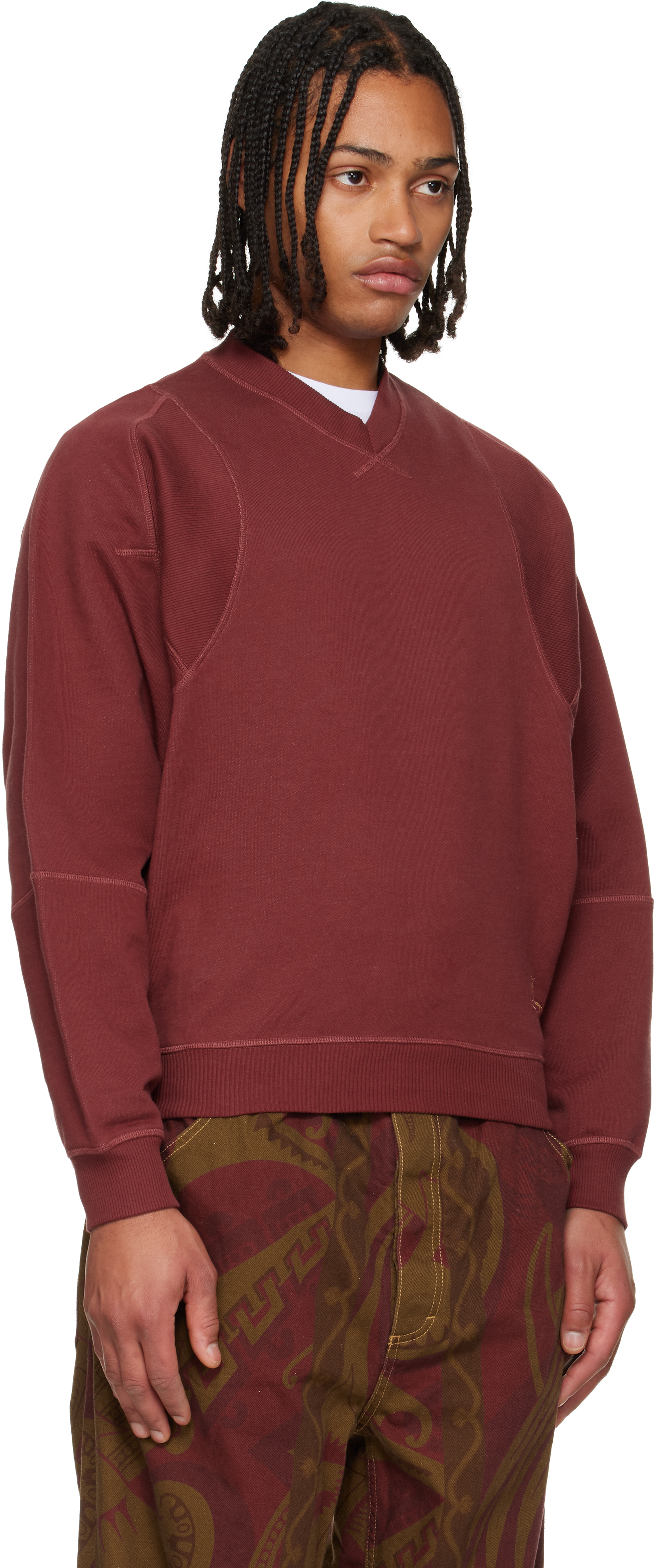 Vivienne Westwood Red Pourpoint Sweatshirt In Burgundy