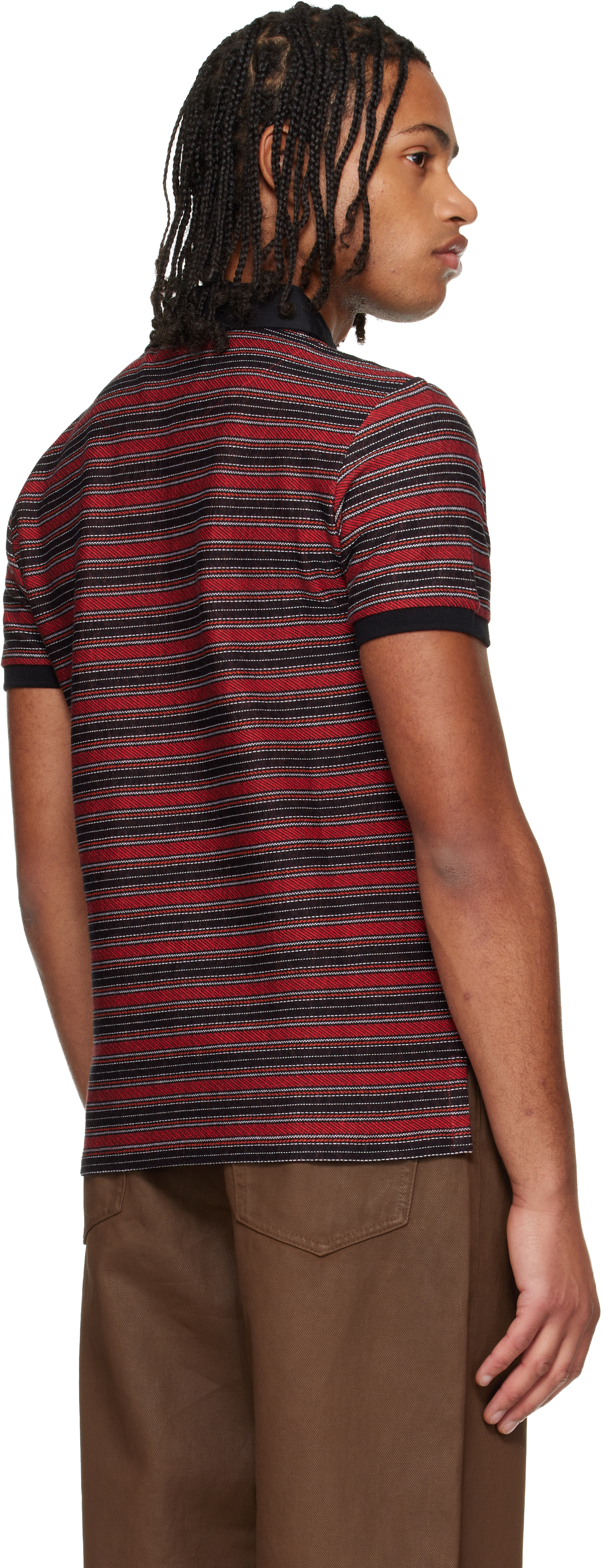 Vivienne Westwood Multicolor Polo Shirt With Orb Decoration On The Chest And All-over Stripes Motif In Cotton Man