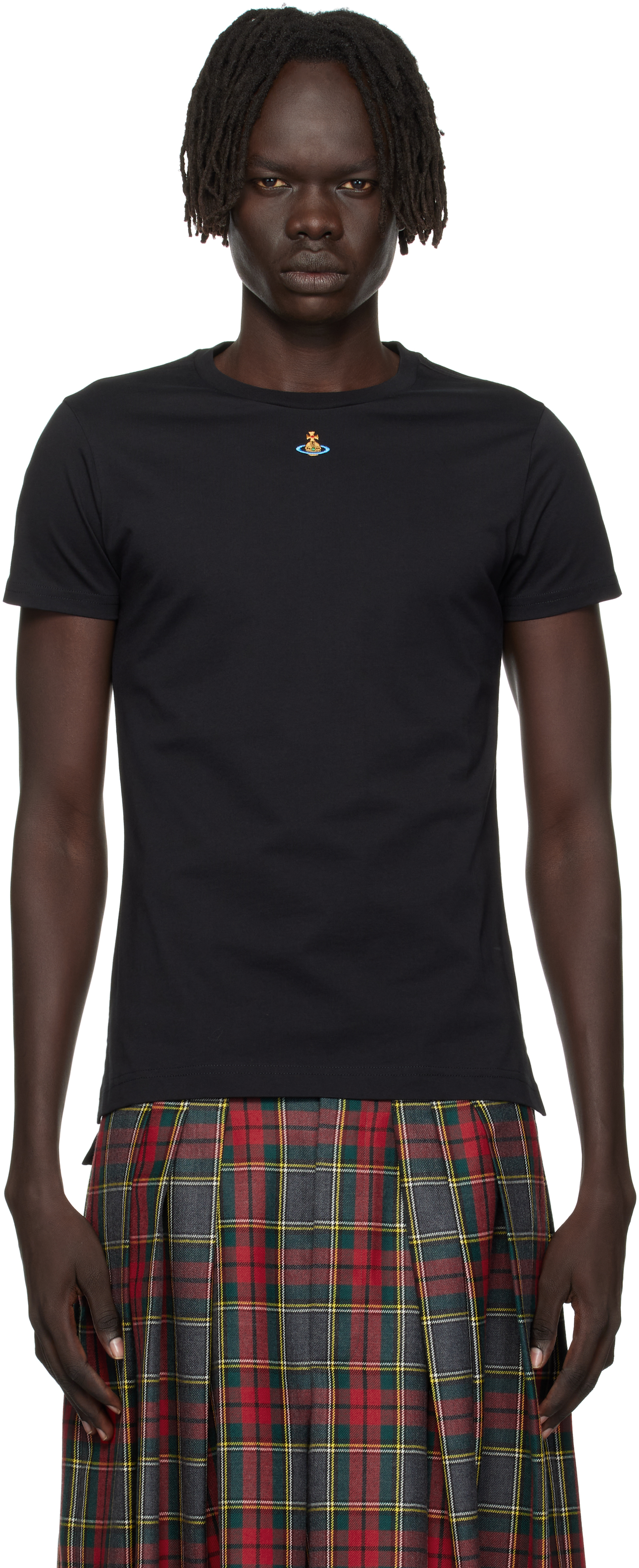 Vivienne Westwood - ペルー ヴィヴィアンTシャツ／S／黒 Vivienne Westwood: Black Orb Peru T-shirt | SSENSE