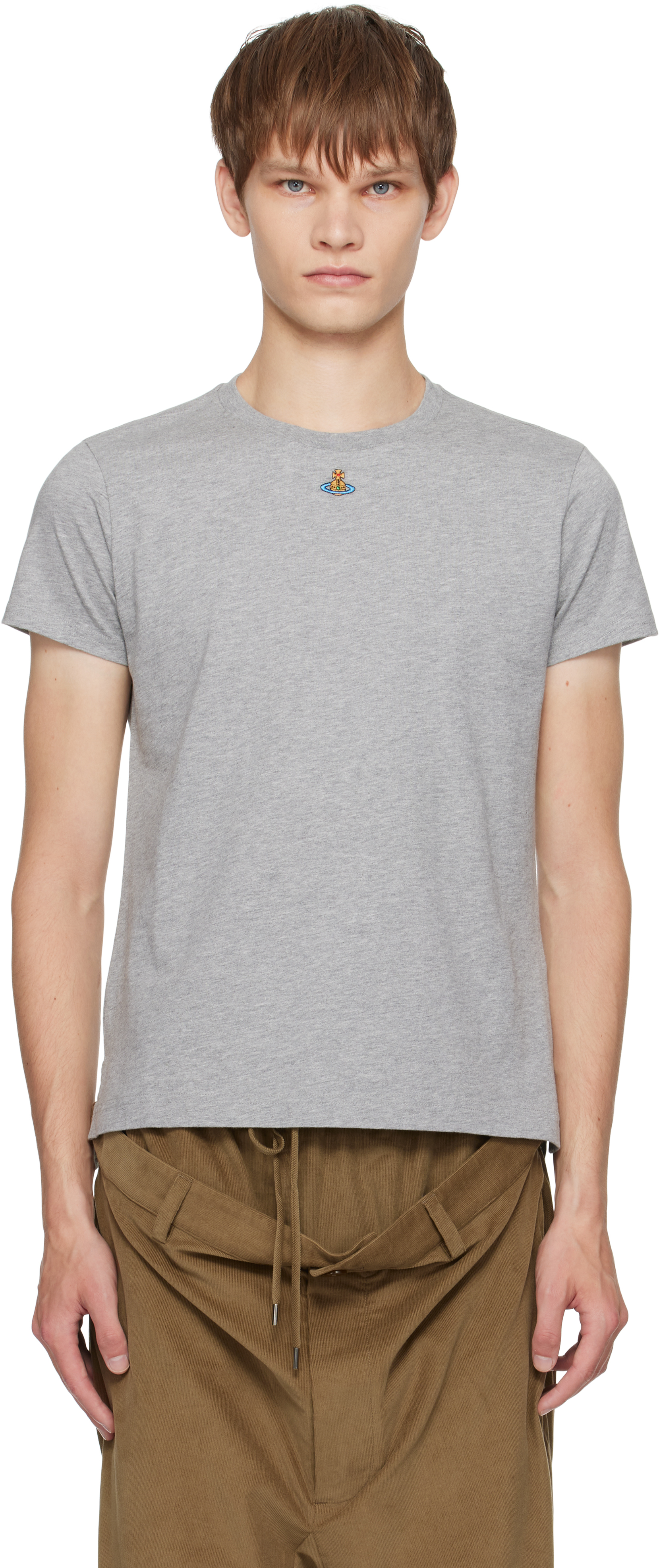 Vivienne Westwood Gray Orb Peru T-shirt In Gray