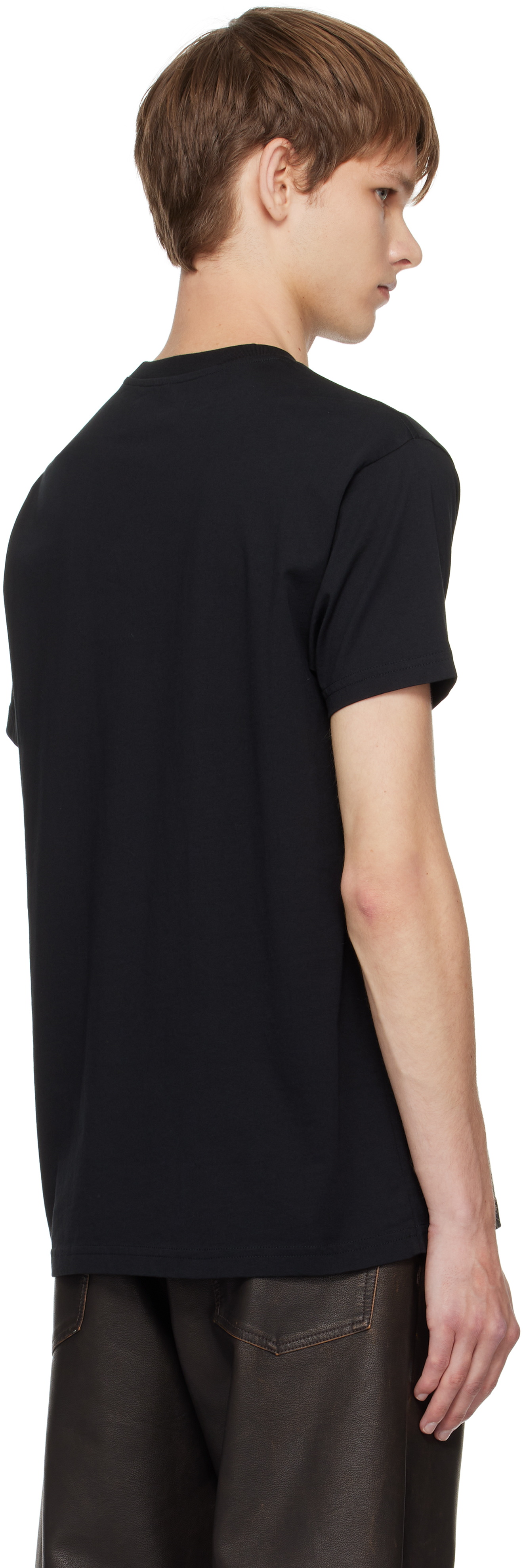 Vivienne Westwood Organic Cotton T-shirt With Signature Orb Logo In Black