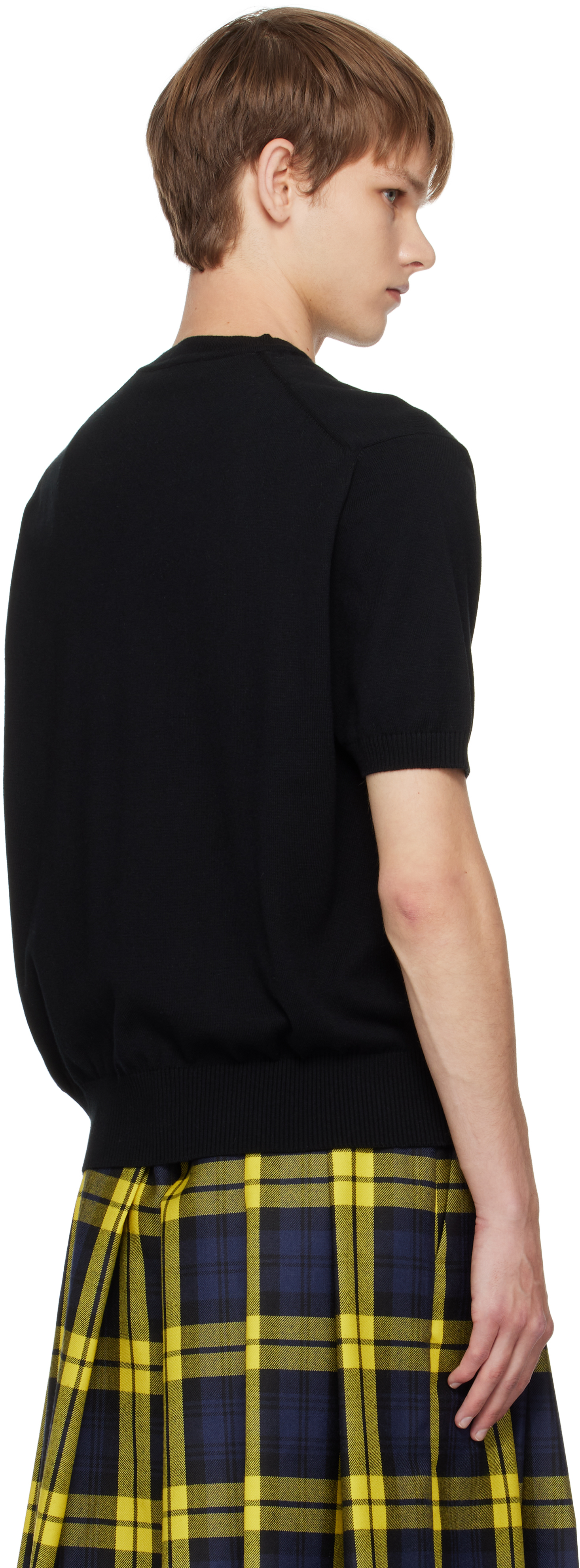 Vivienne Westwood T-shirt In Cotone Nero Uomo In Black