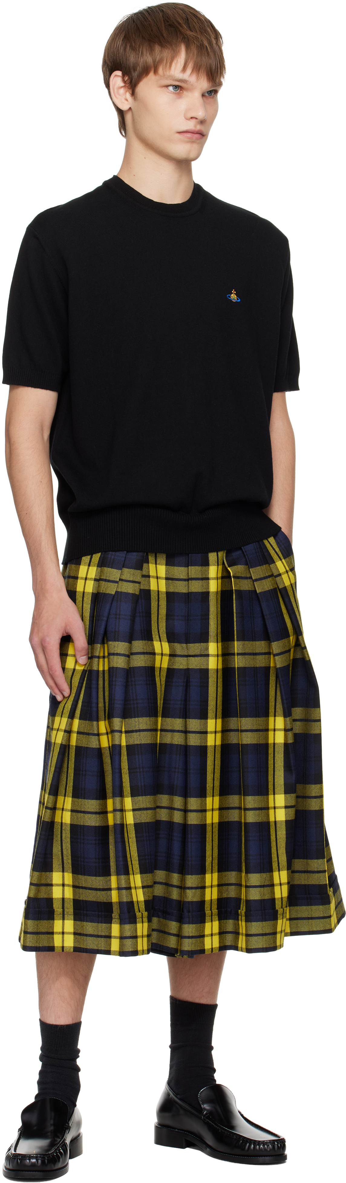 Vivienne Westwood T-shirt In Cotone Nero Uomo In Black