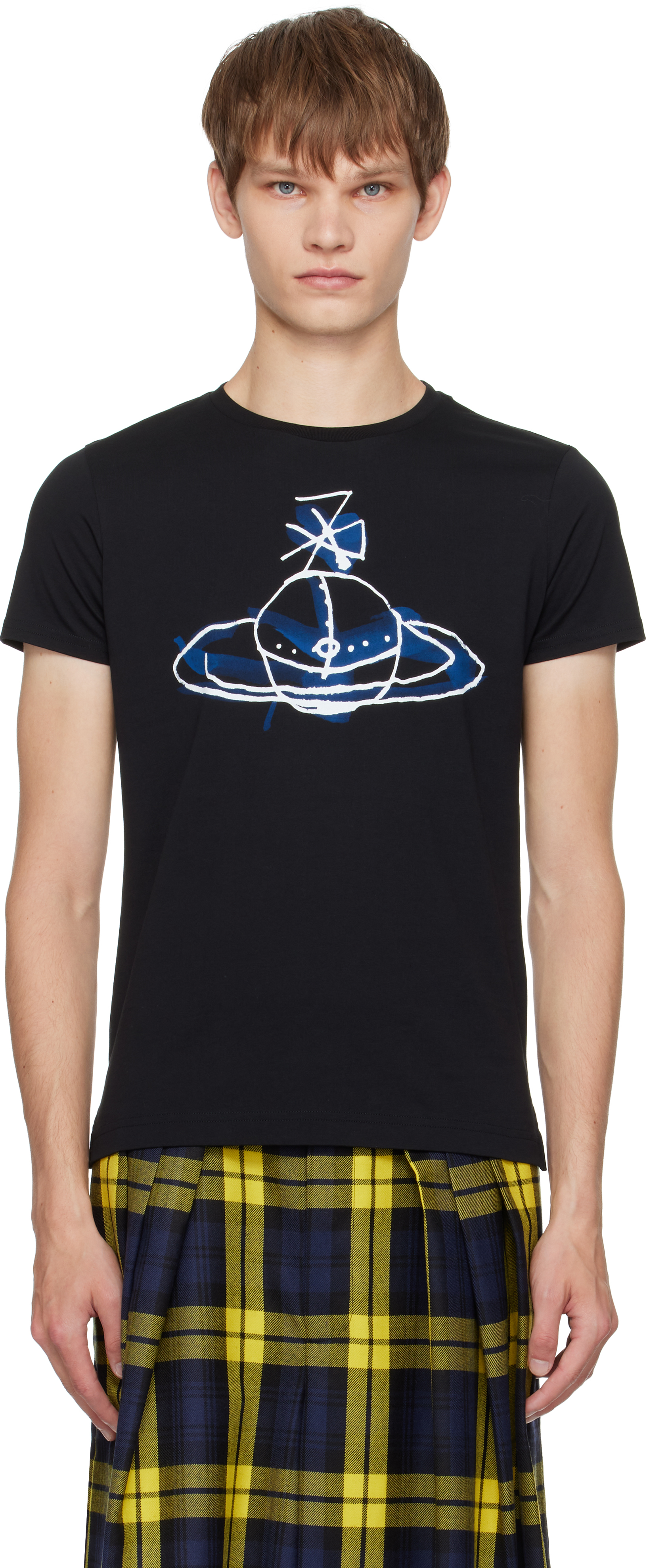 【関税・送料込み】Vivienne Westwood Drawn Orb Muscle T-Shirt Drawn Orb Muscle T-shirt in GREY-MELANGE | Vivienne Westwood®
