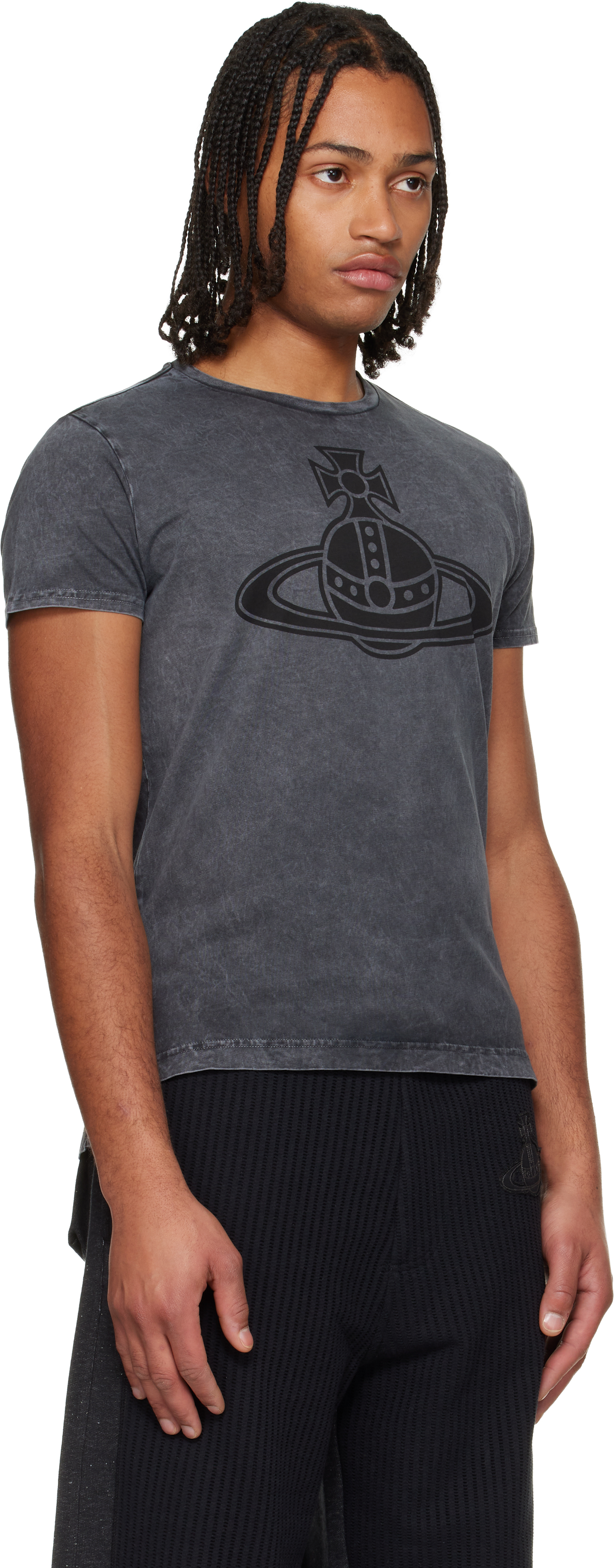 Vivienne Westwood Gray Paris Orb Peru T-shirt In Gray