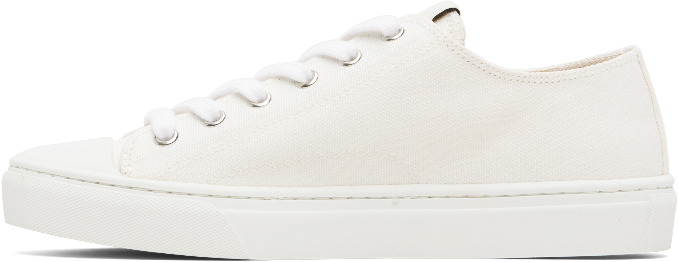 Vivienne Westwood Low Top Canvas Plimsoll Sneakers In White