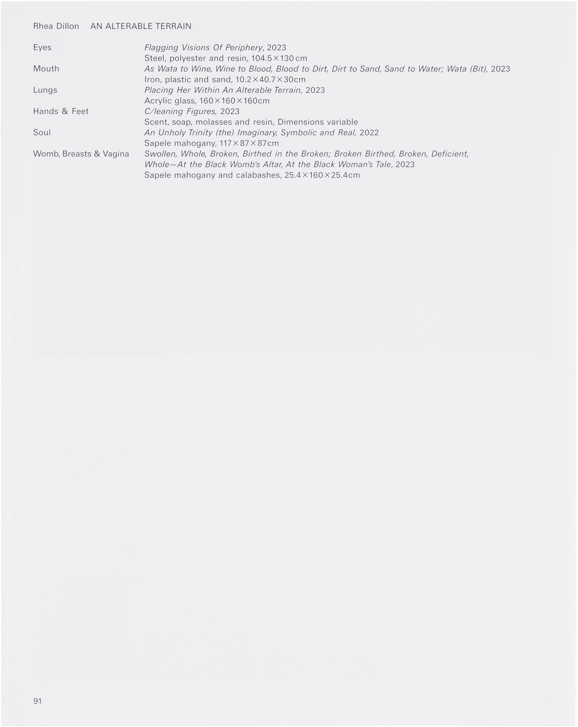 Tate Rhea Dillon: An Alterable Terrain — Signed, Limited Edition In Na
