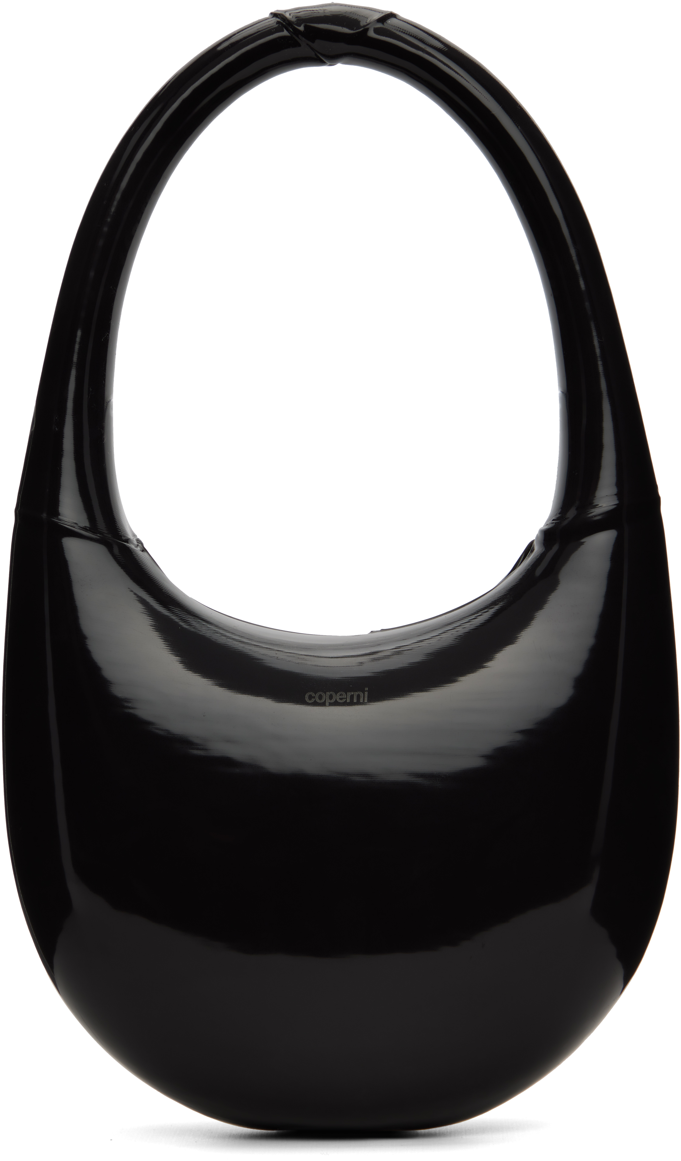 Black Liquid Print Swipe Bag