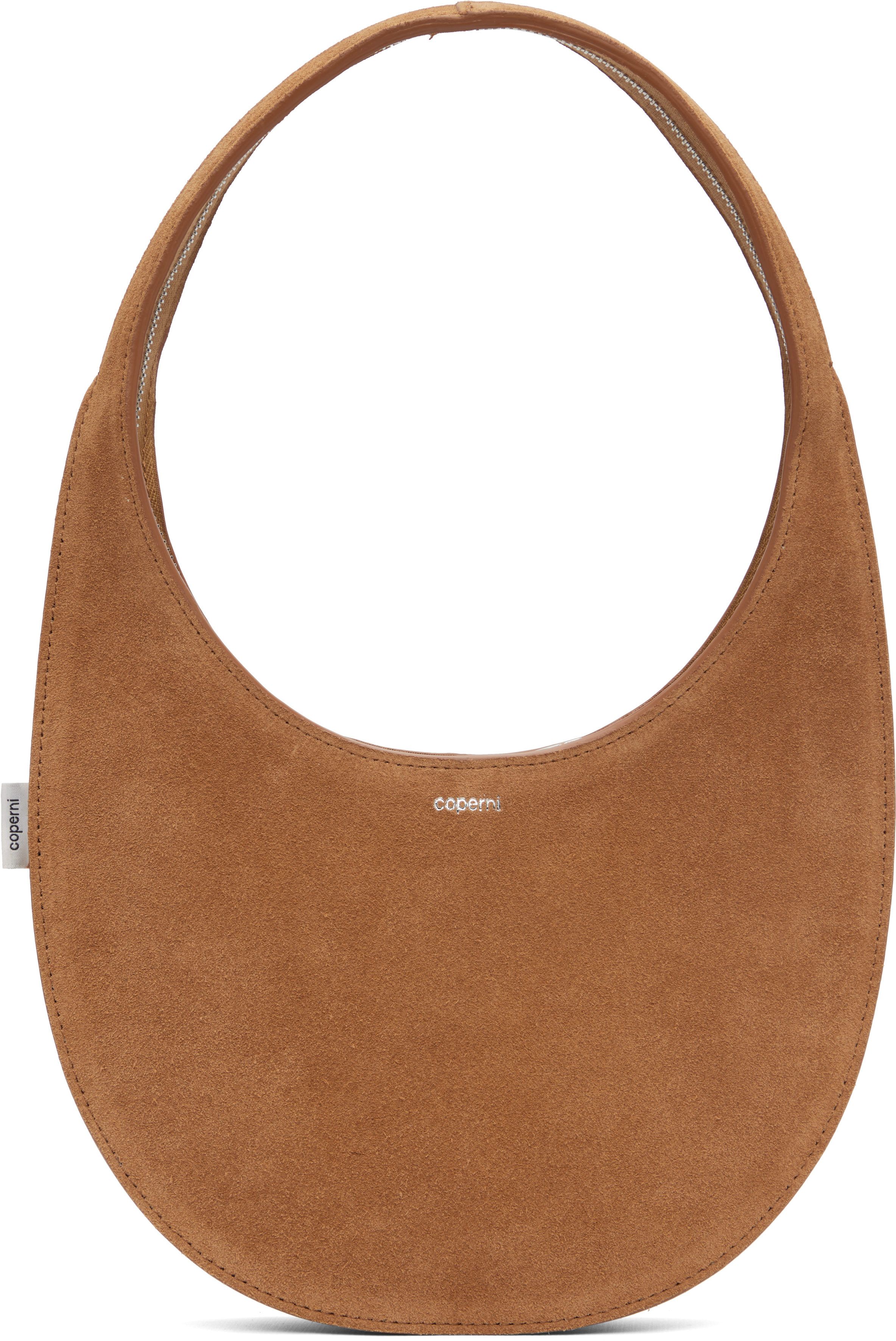 Tan Double Gusset Swipe Bag