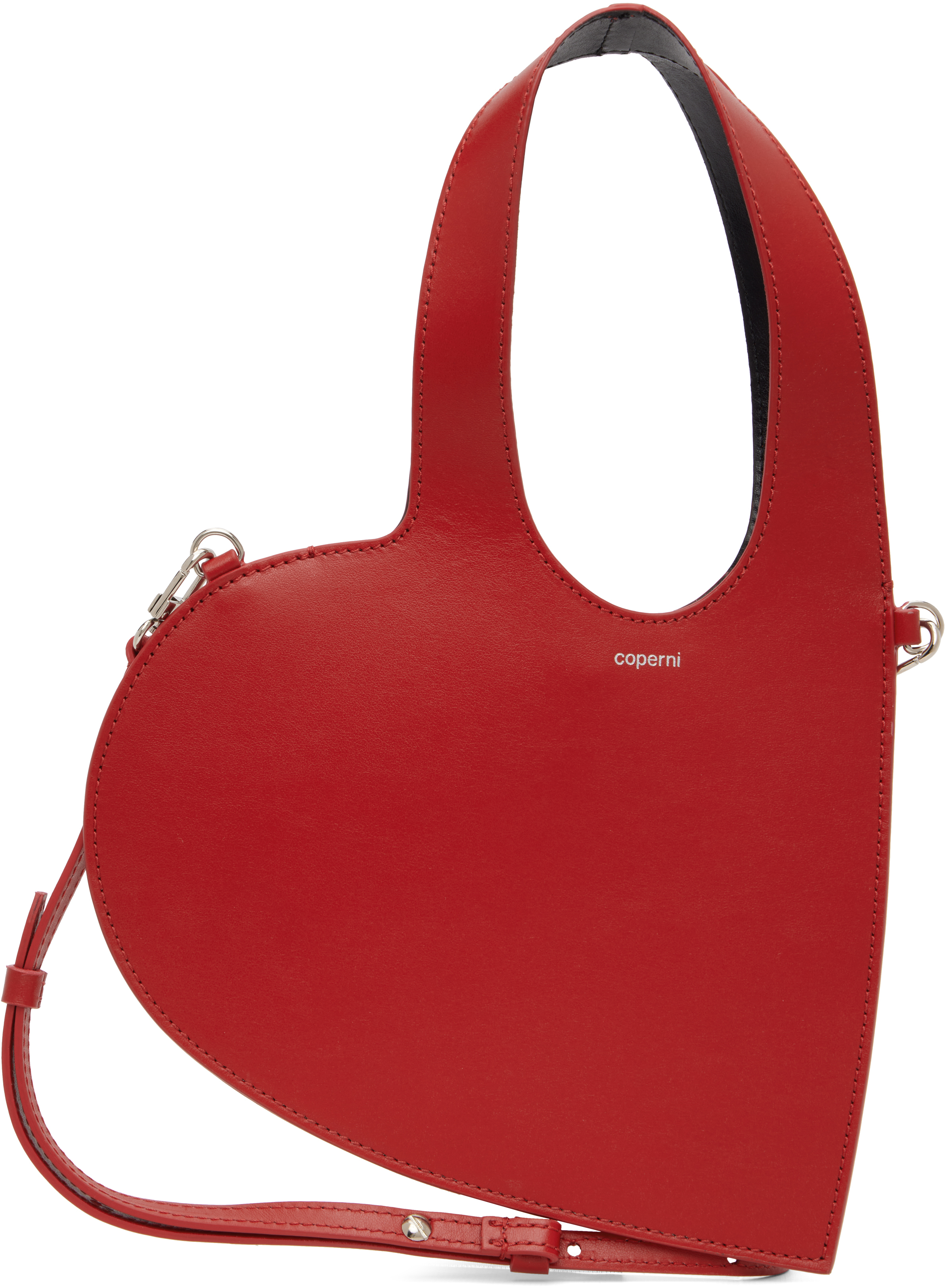 Coperni Heart-shaped Bag With Minimalist Design In Red