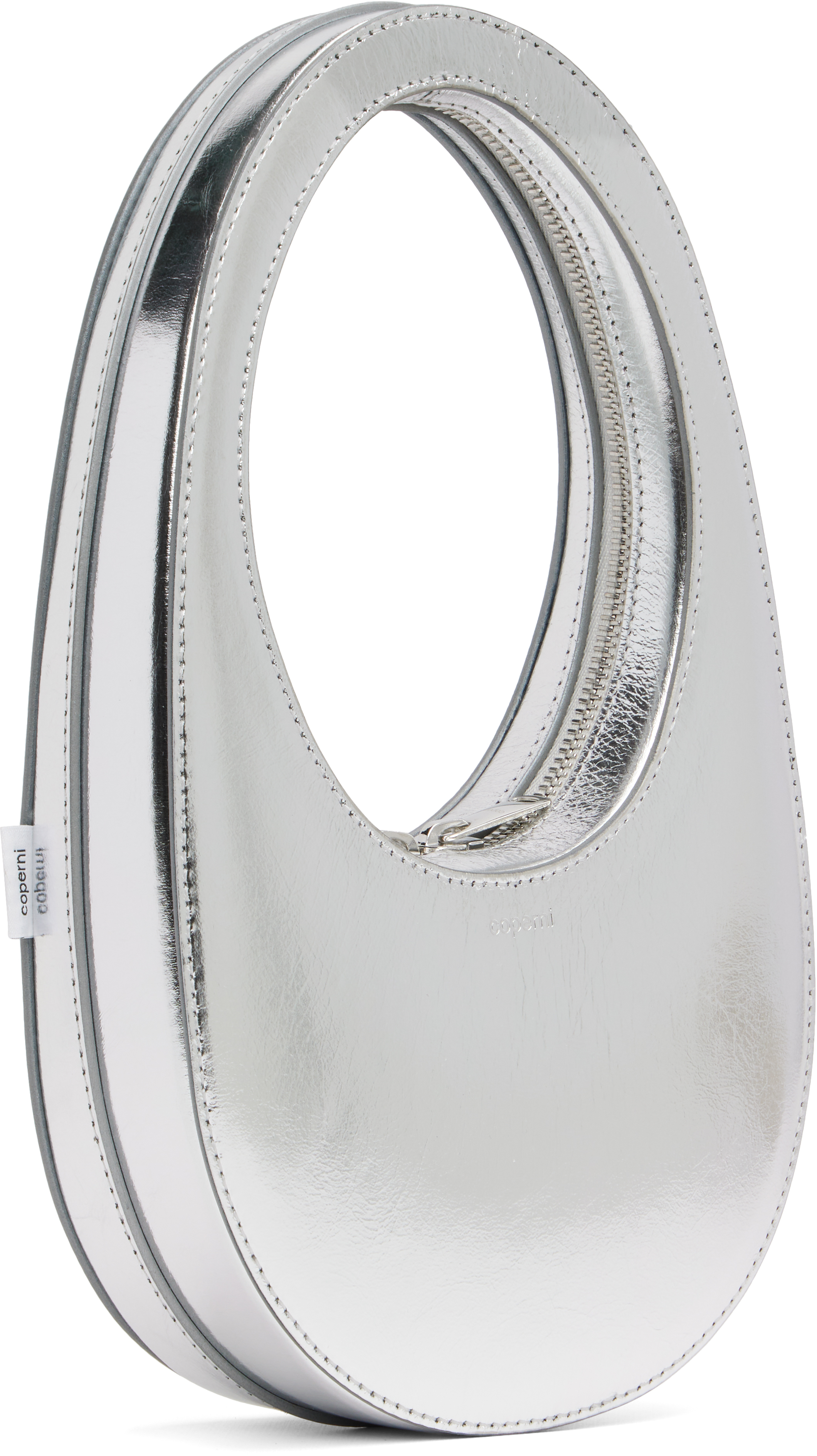 Coperni Silver Mini Swipe Bag In Silver