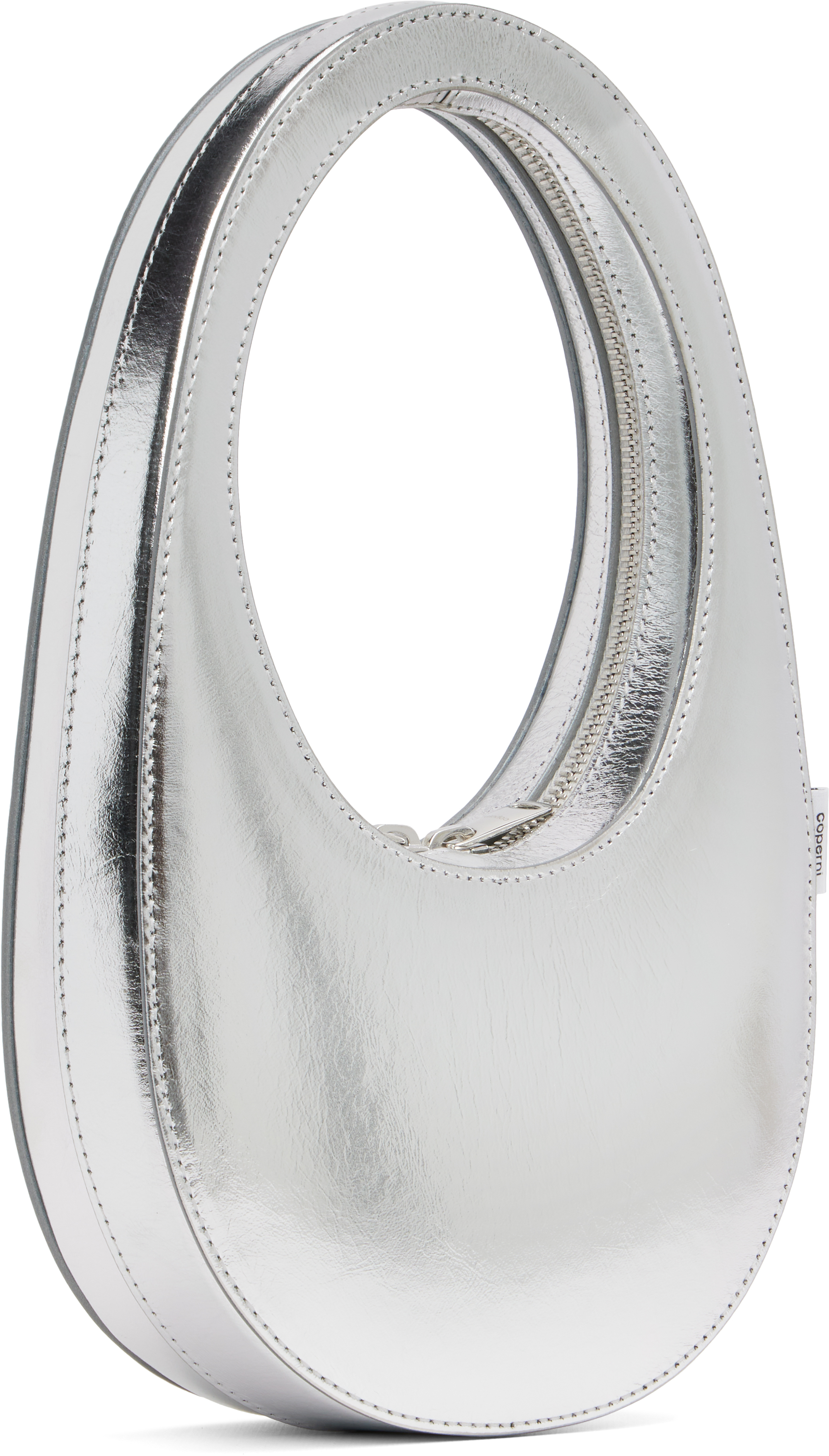 Coperni Silver Mini Swipe Bag In Silver