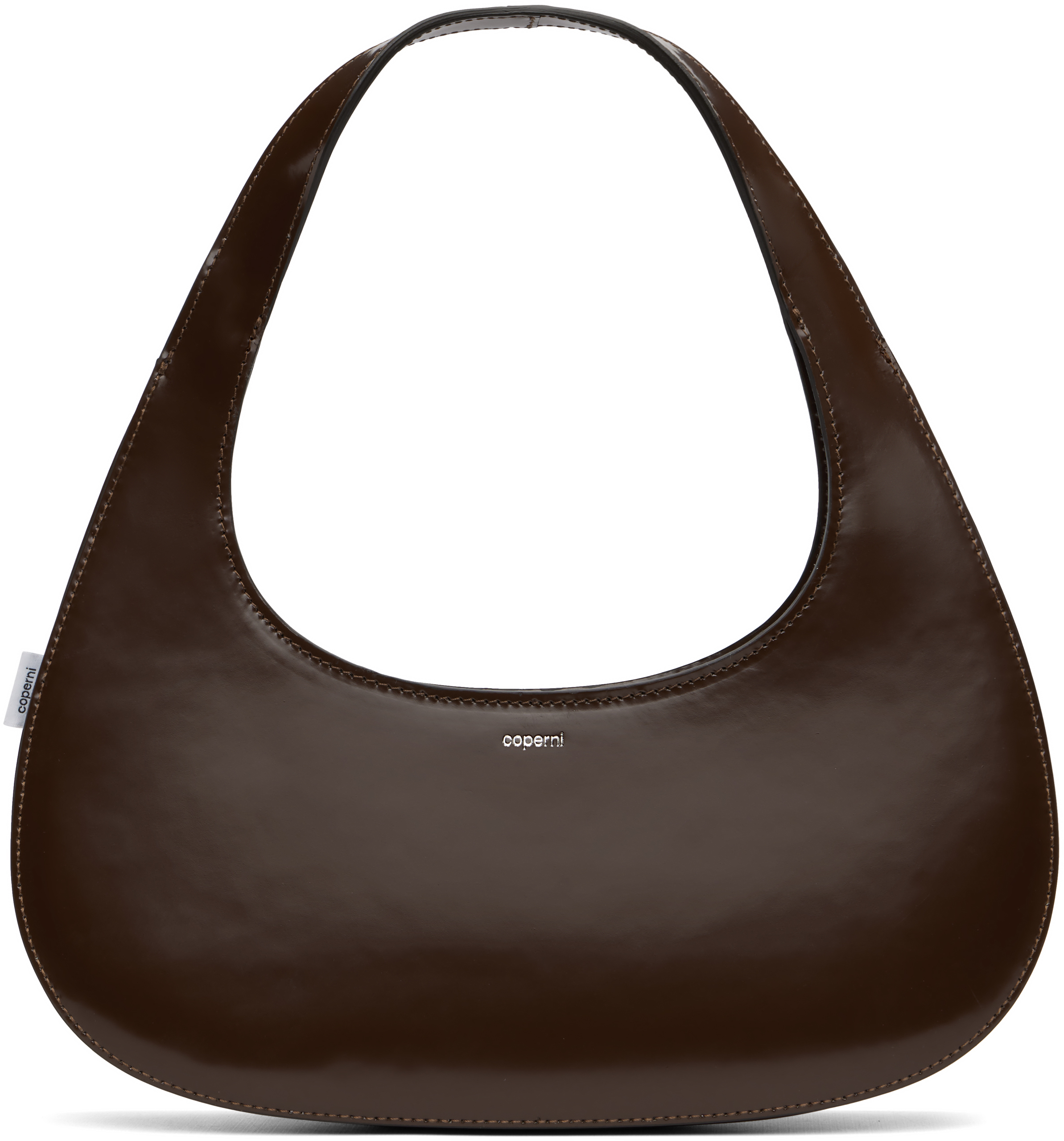 Coperni Brown Slim Swipe Baguette Bag In Brown