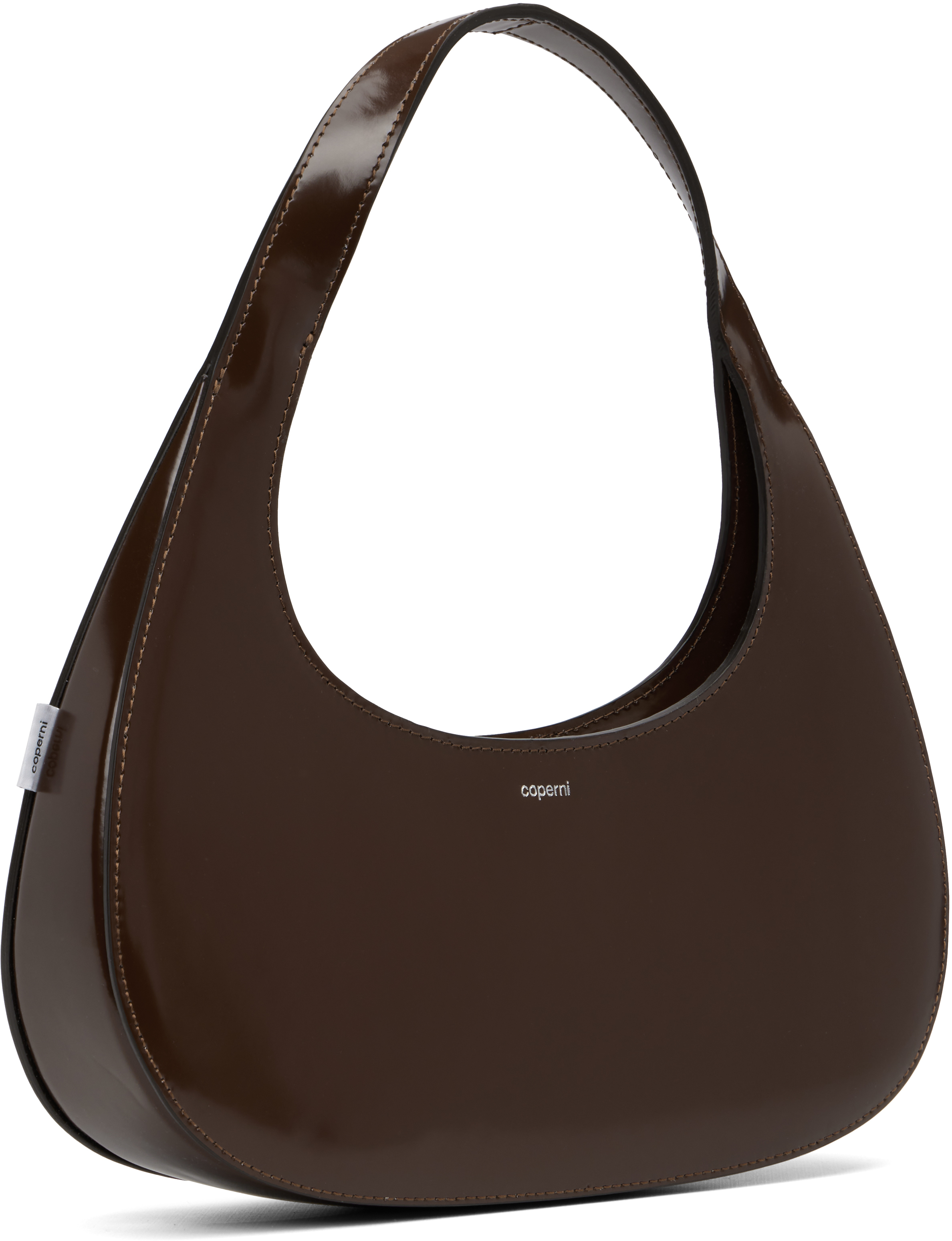 Coperni Brown Slim Swipe Baguette Bag In Brown