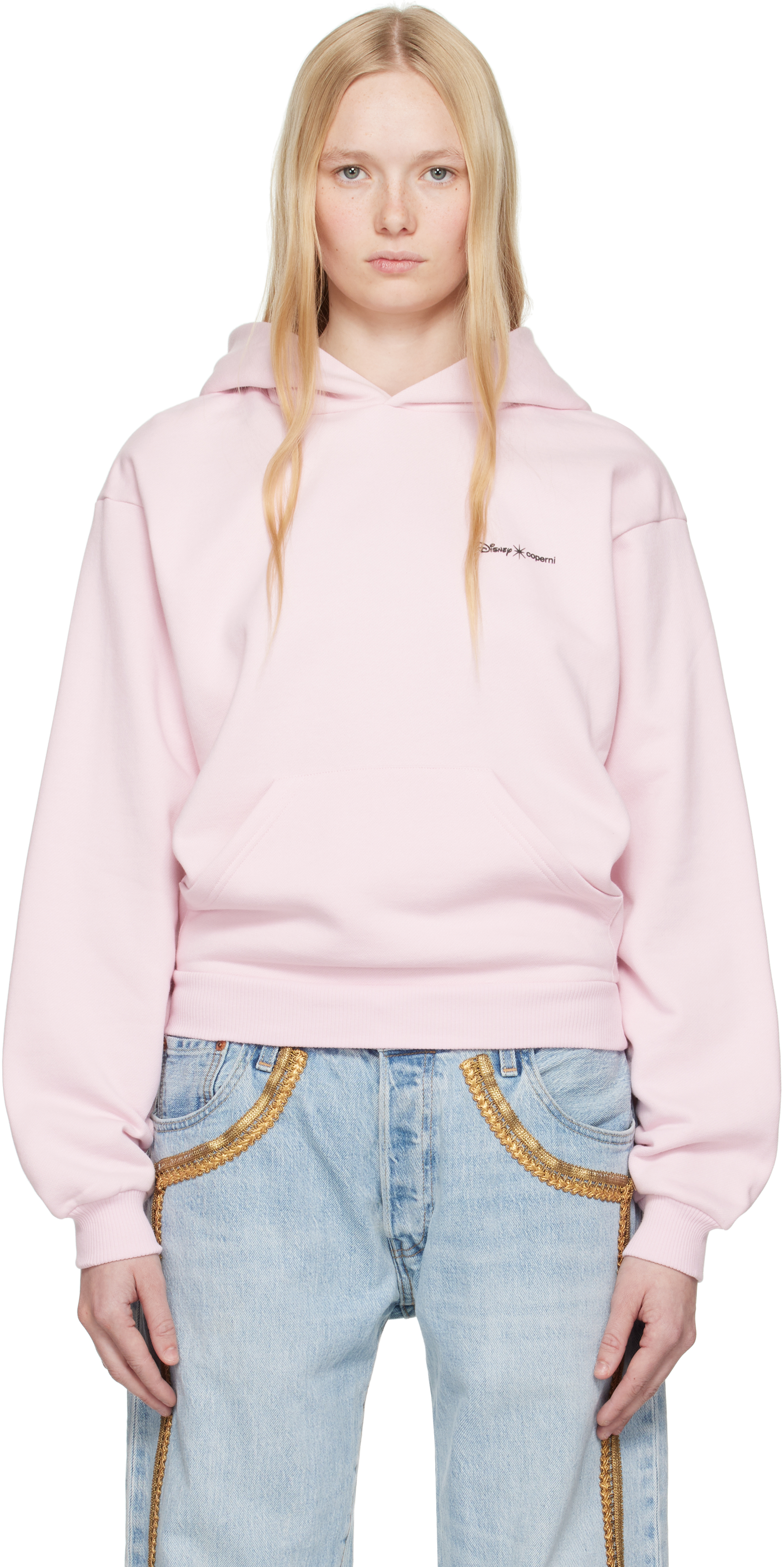 パーカー・フーディ Coperni Crown Hoodie - Cotton - Pink Coperni Disney X 'Crown' Hoodie in Pink | Lyst