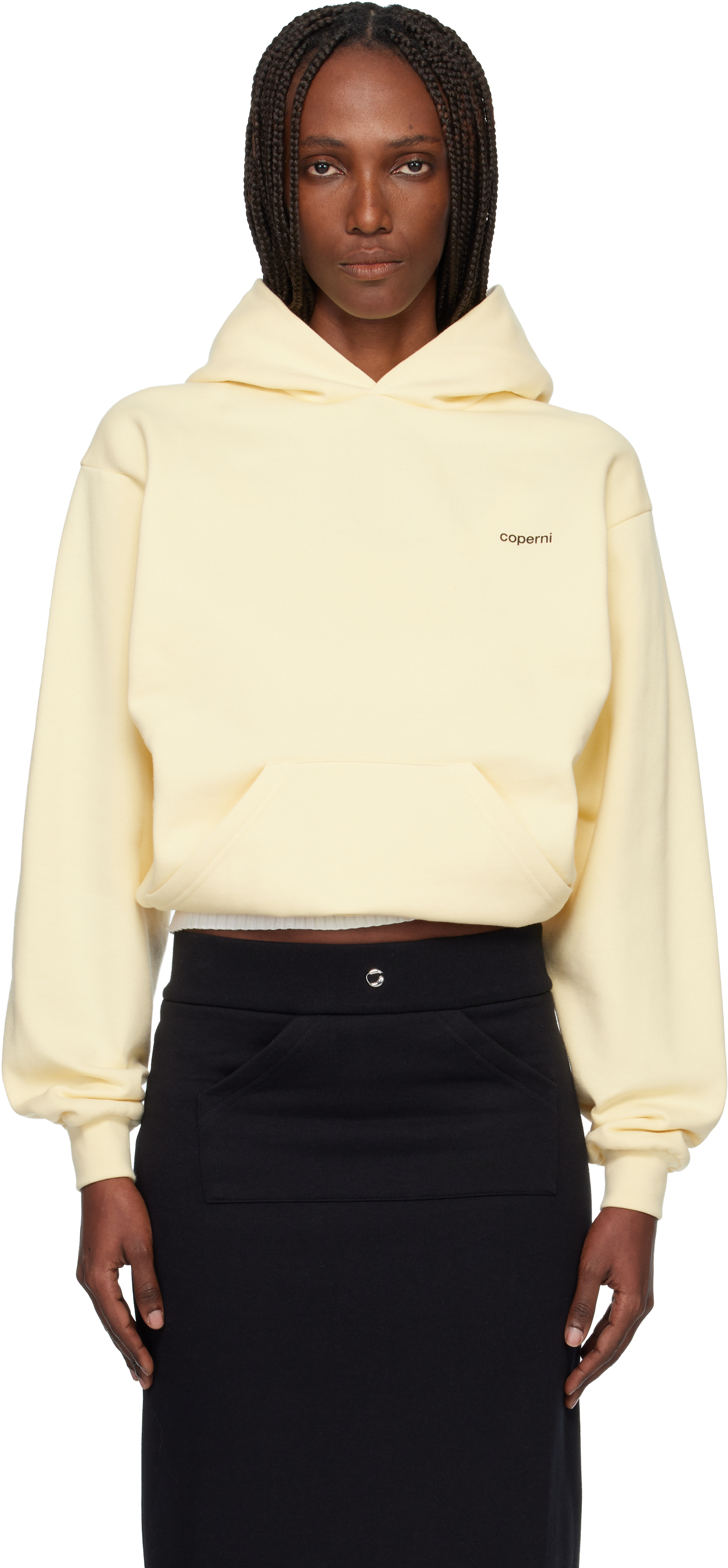 Yellow Horn Hoodie by Coperni on Sale
