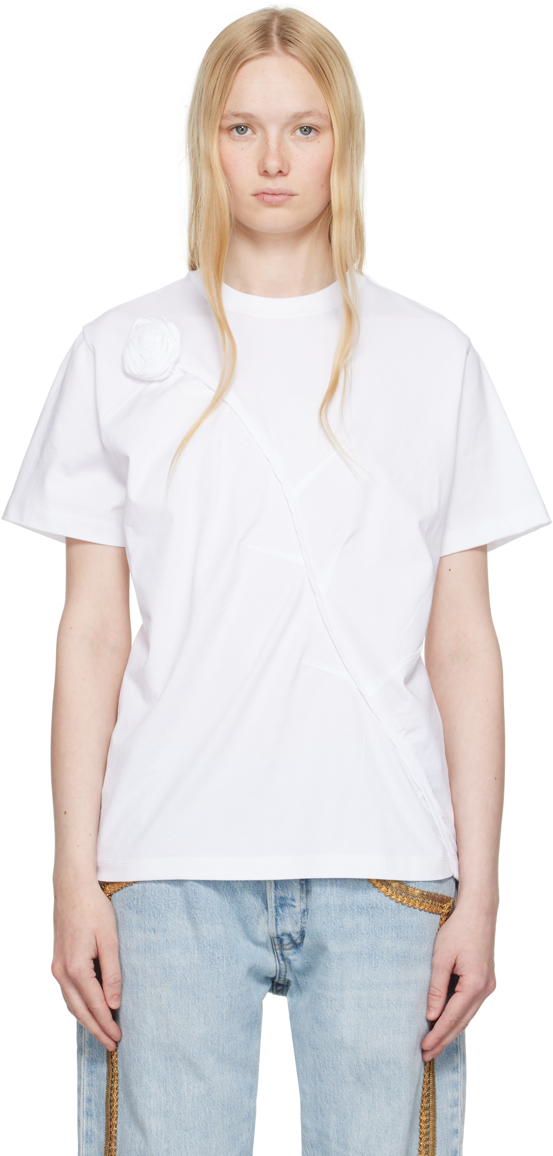 White Disney Rose T-shirt