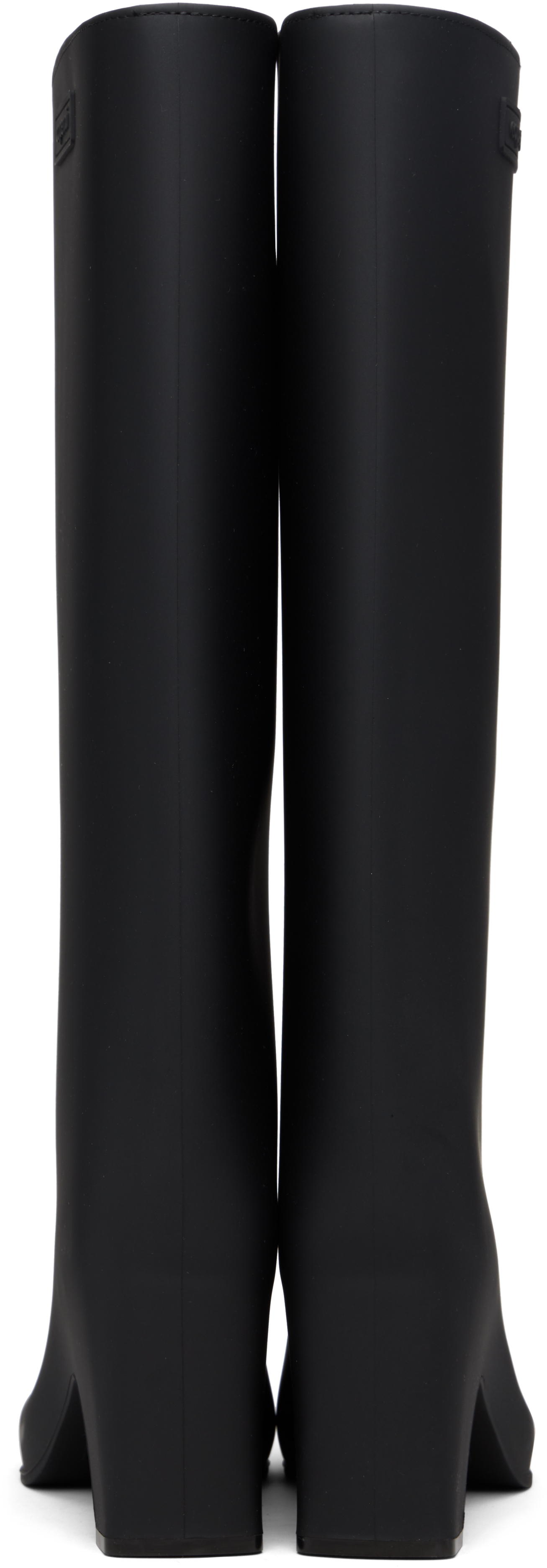 Coperni Women Rubber Bridge High Boots In Black