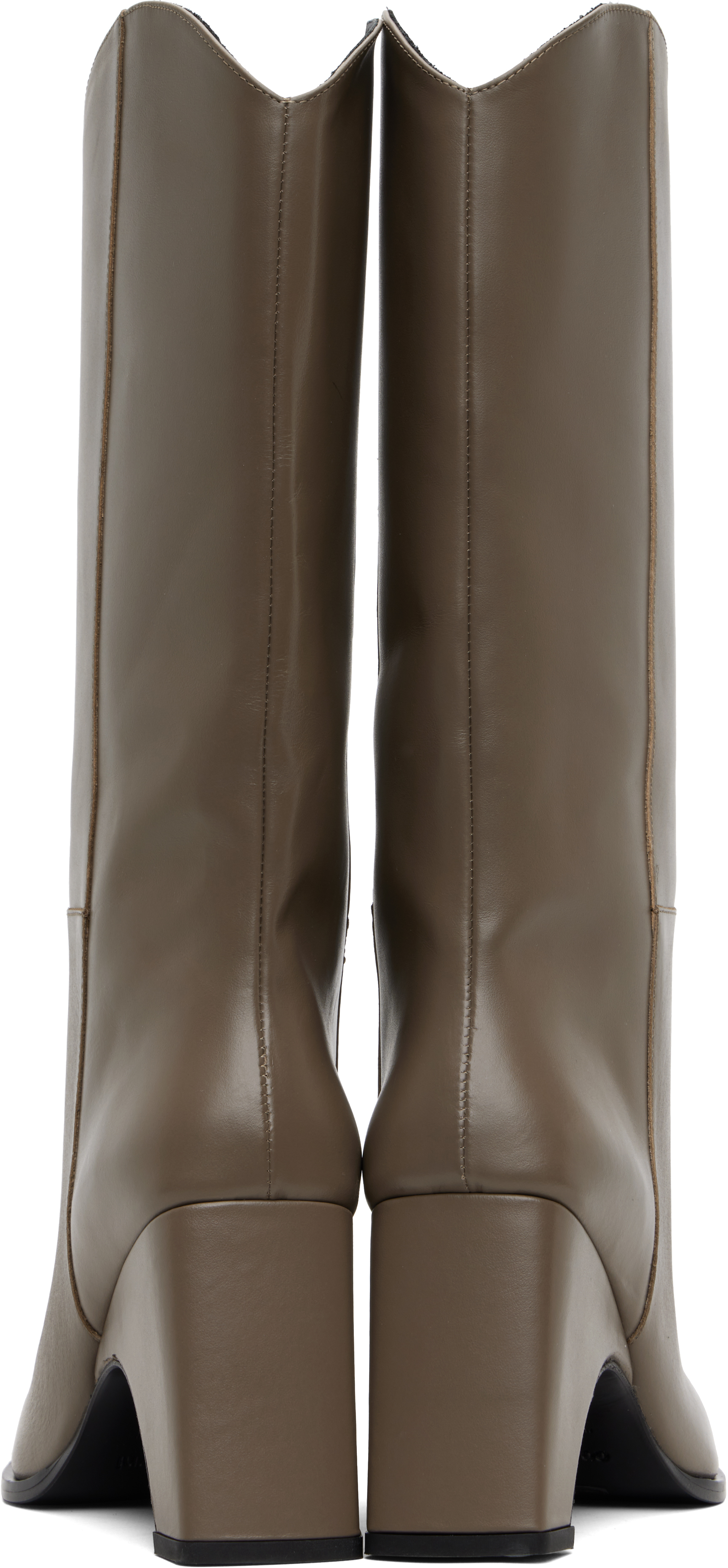 Coperni Taupe Cowboy Bridge Tall Boots In Brown