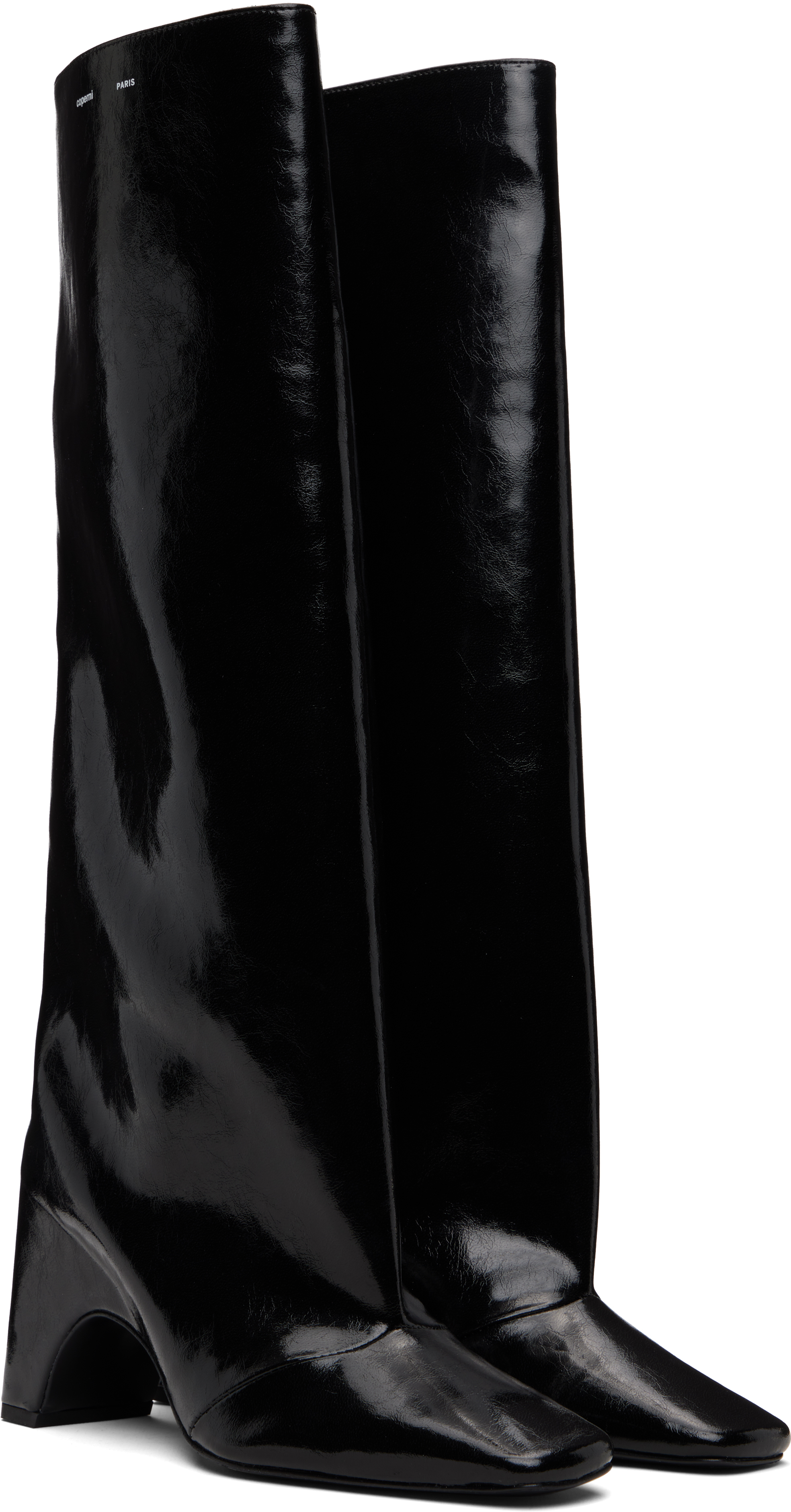 Coperni Black Cactus Bridge Tall Boots In Black