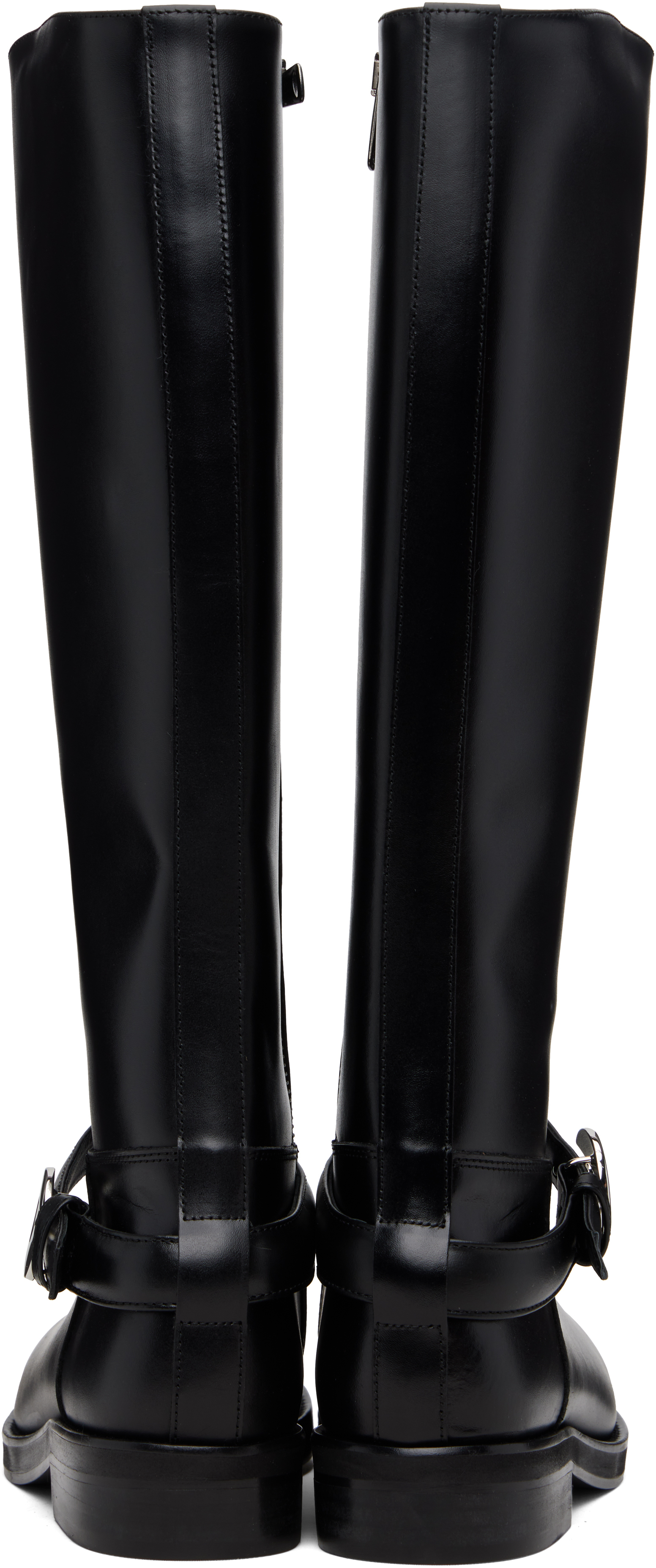 Coperni Stylish Knee-high Ankle Boots Buckle Detail In Black