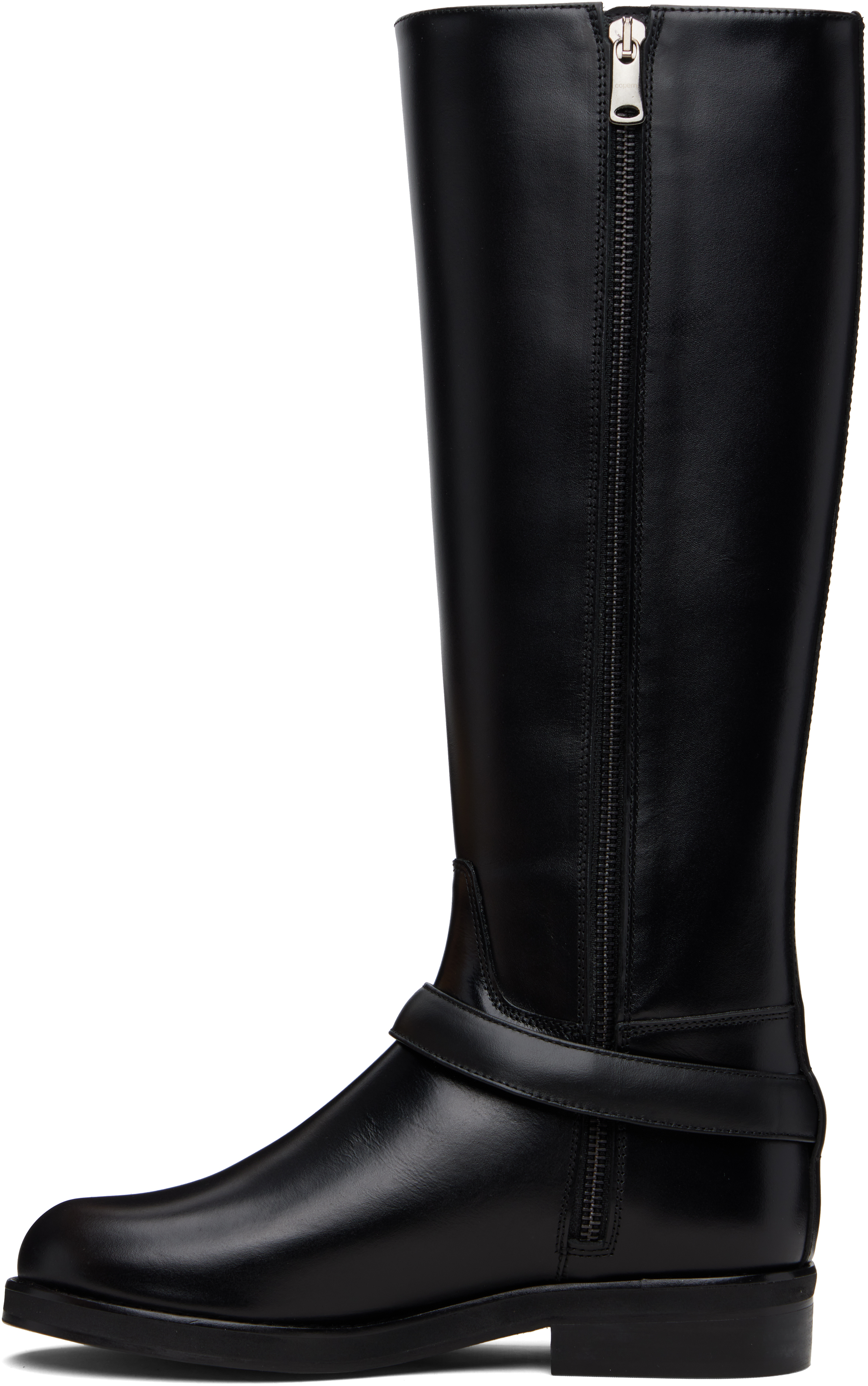 Coperni Stylish Knee-high Ankle Boots Buckle Detail In Black