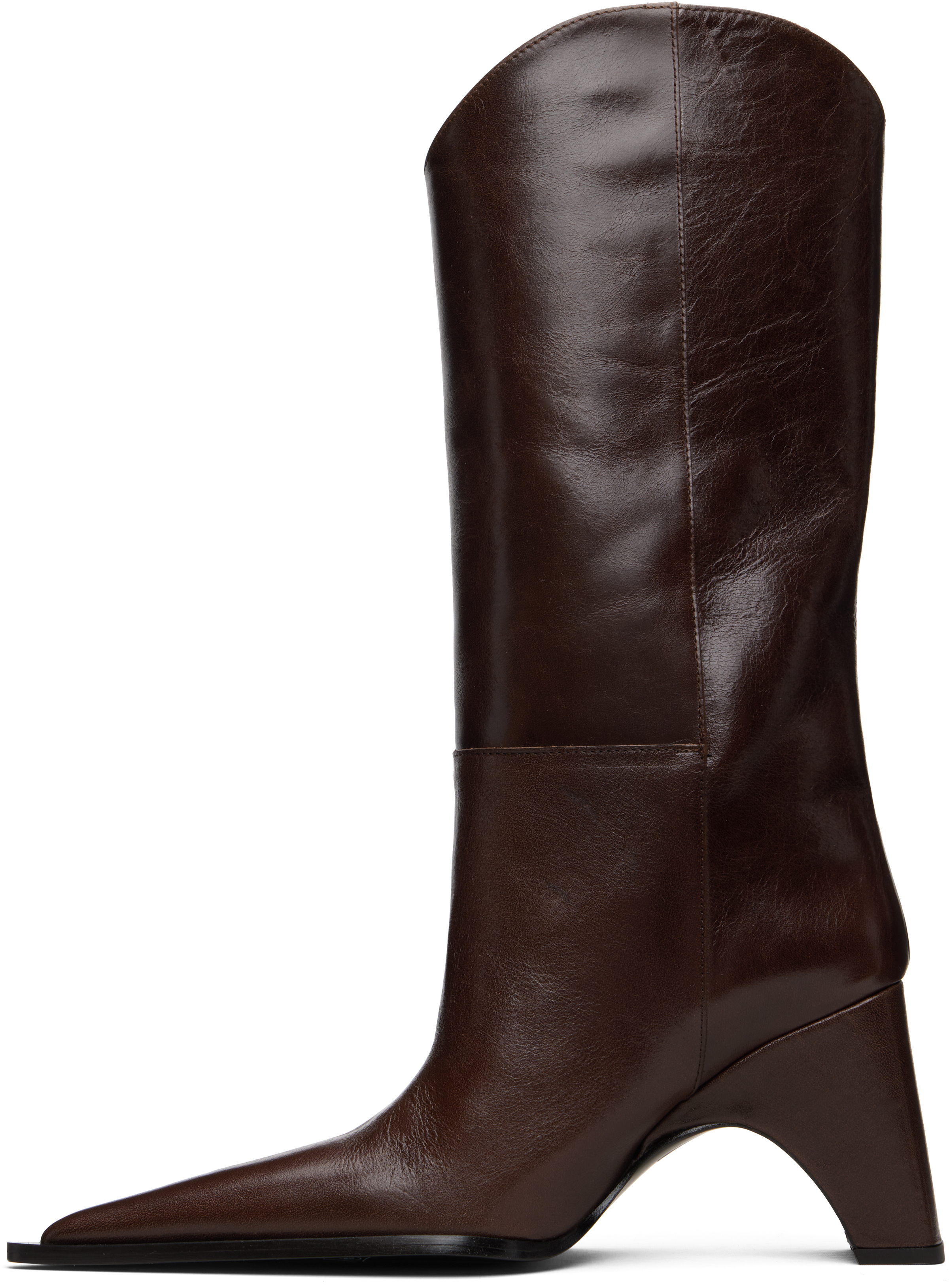 Coperni Brown Bridge Cowboy Tall Boots In Brown