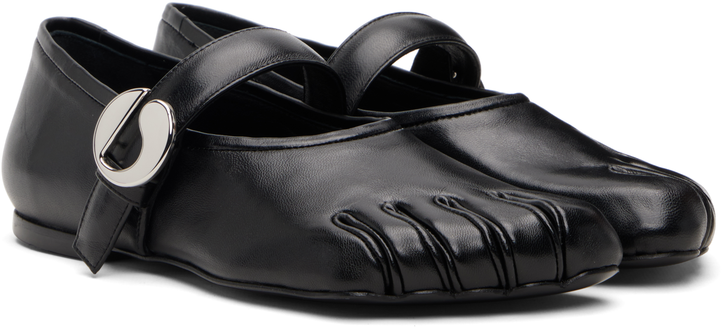 Coperni Black 5t Ballerina Flats In Black