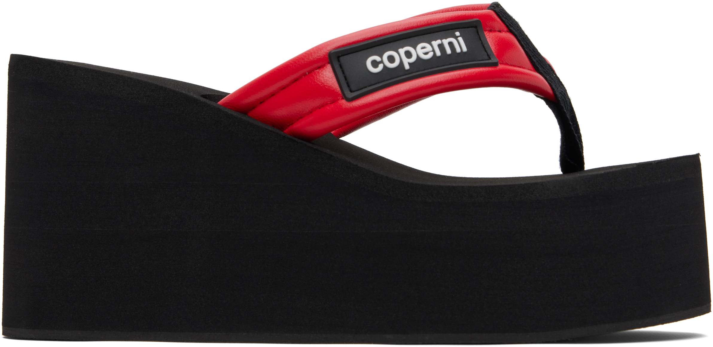 Coperni Red Wedge Heeled Sandals