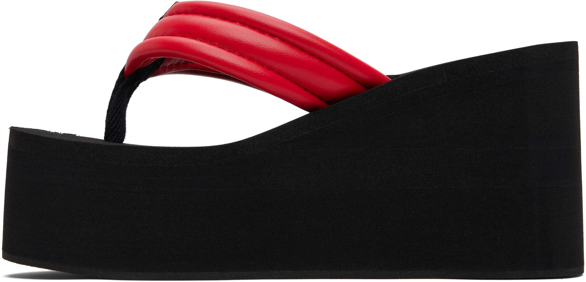 Coperni Red Wedge Heeled Sandals