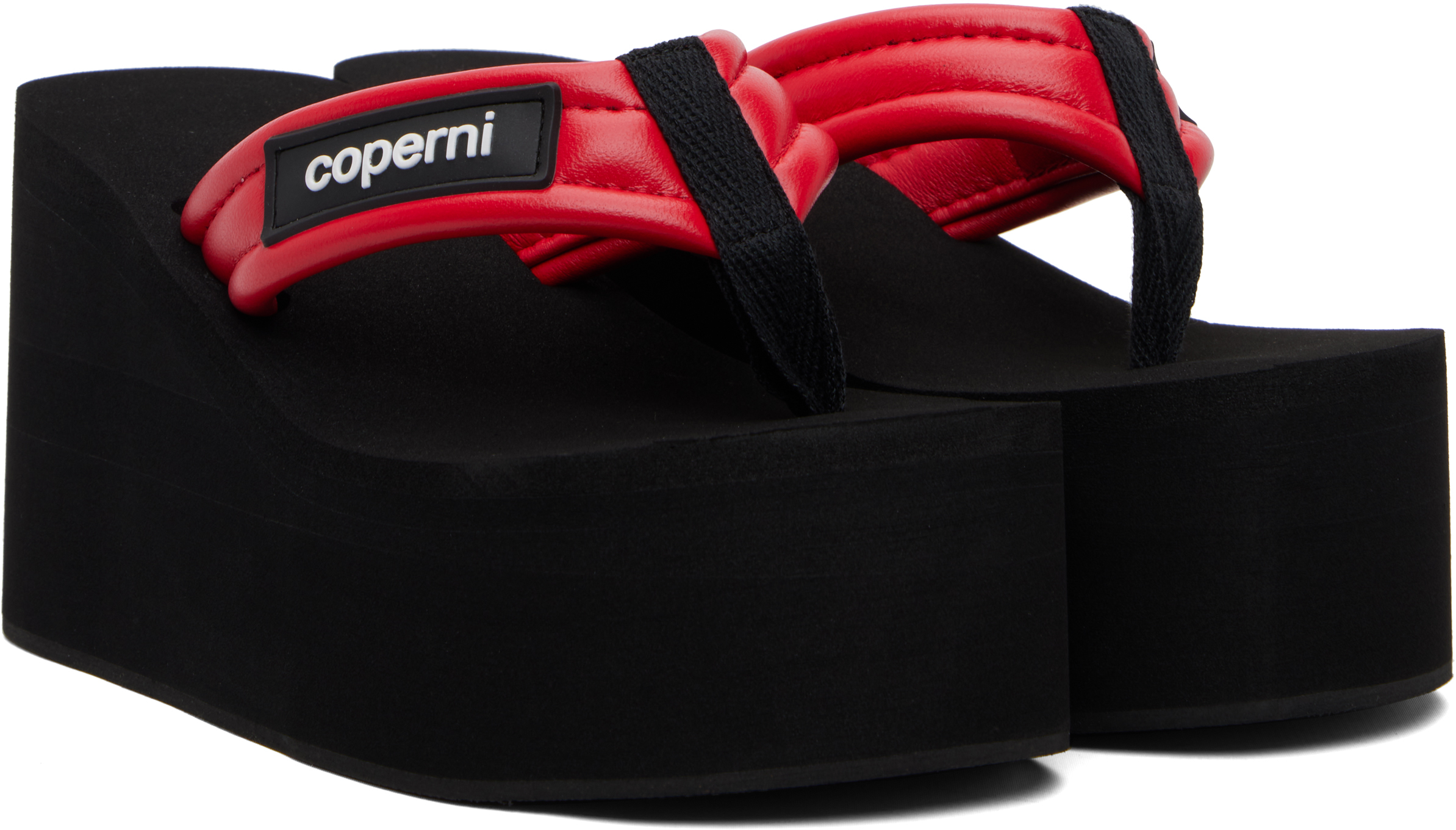 Coperni Red Wedge Heeled Sandals