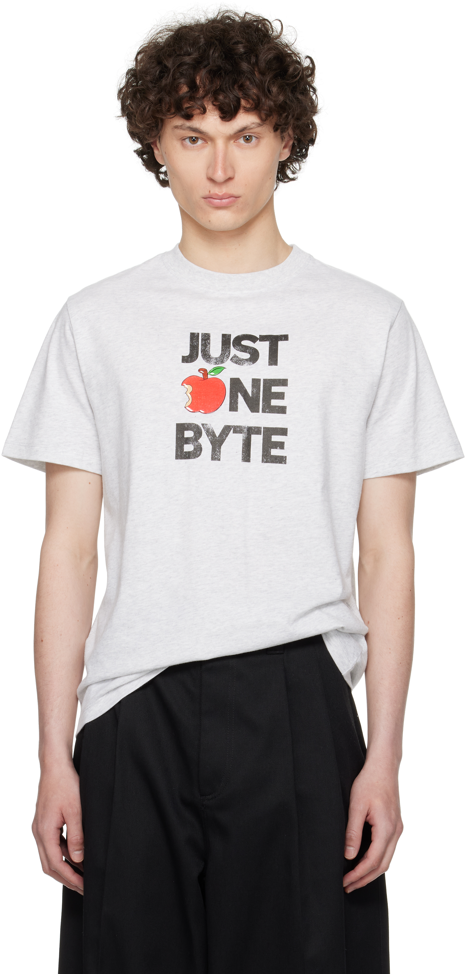 Gray Disney 'Just One Byte' Boxy T-shirt