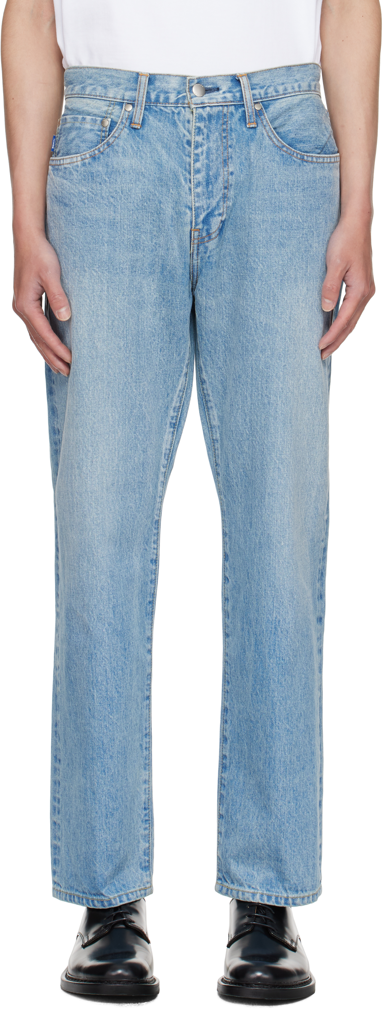 Vowels Blue Og Jeans In Blue