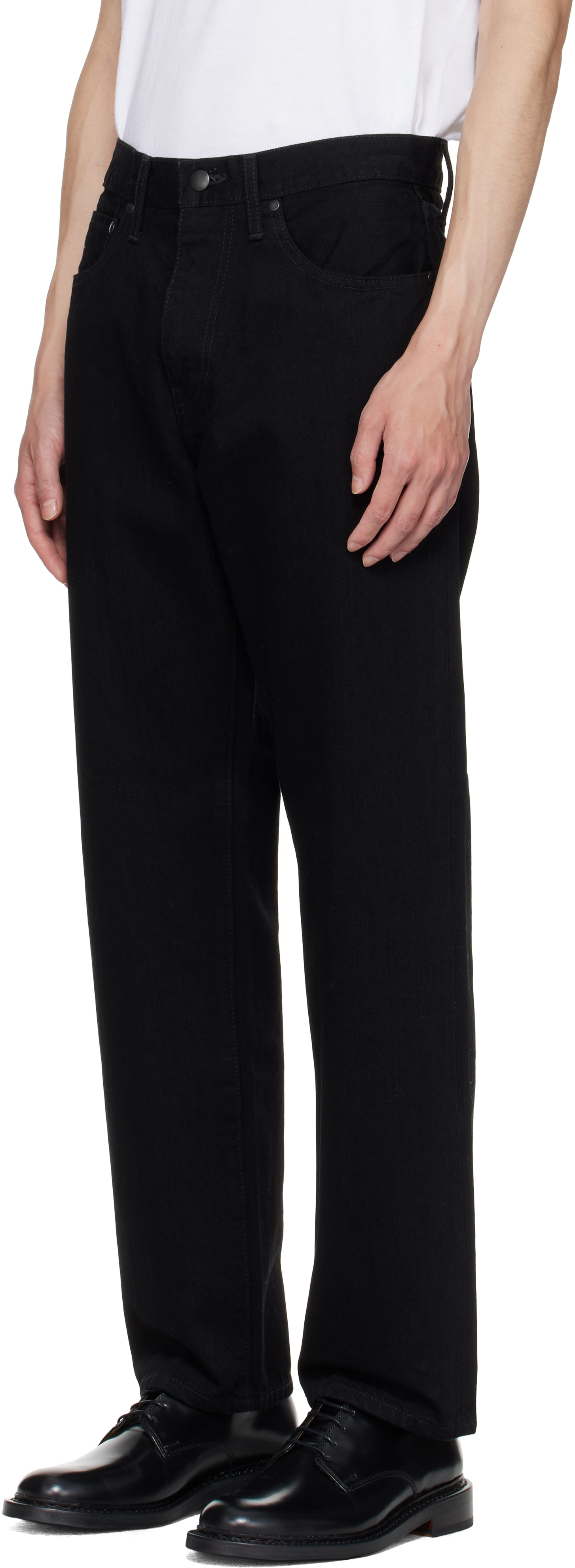 Vowels Black Og Jeans In Black