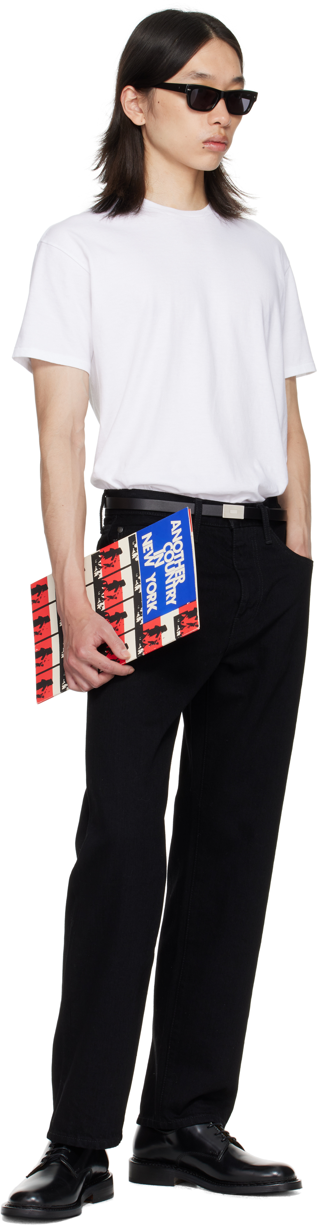 Vowels Black Og Jeans In Black
