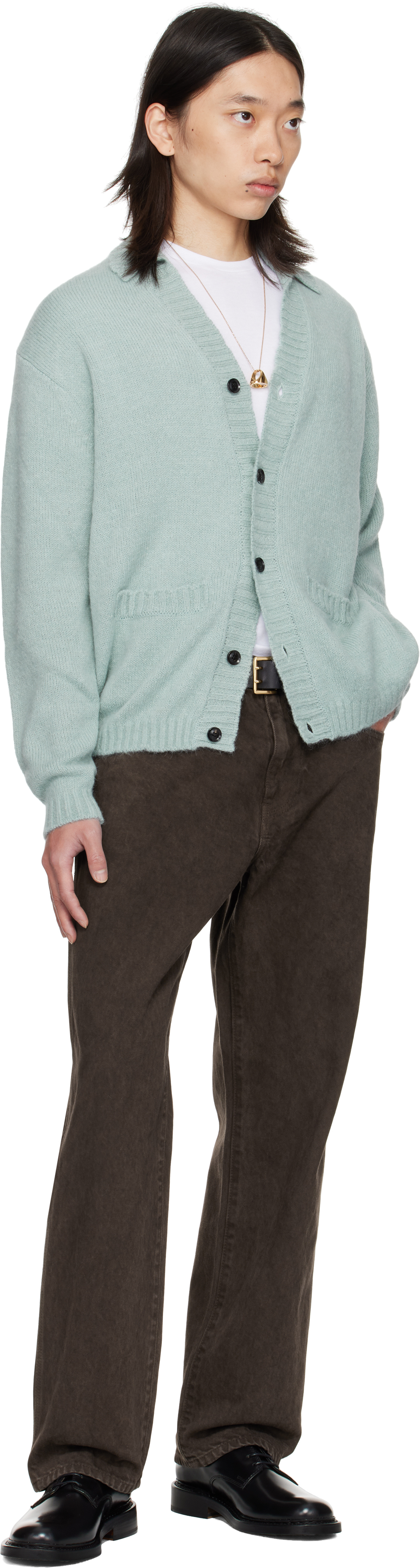 Vowels Brown Painter Jeans In Brown