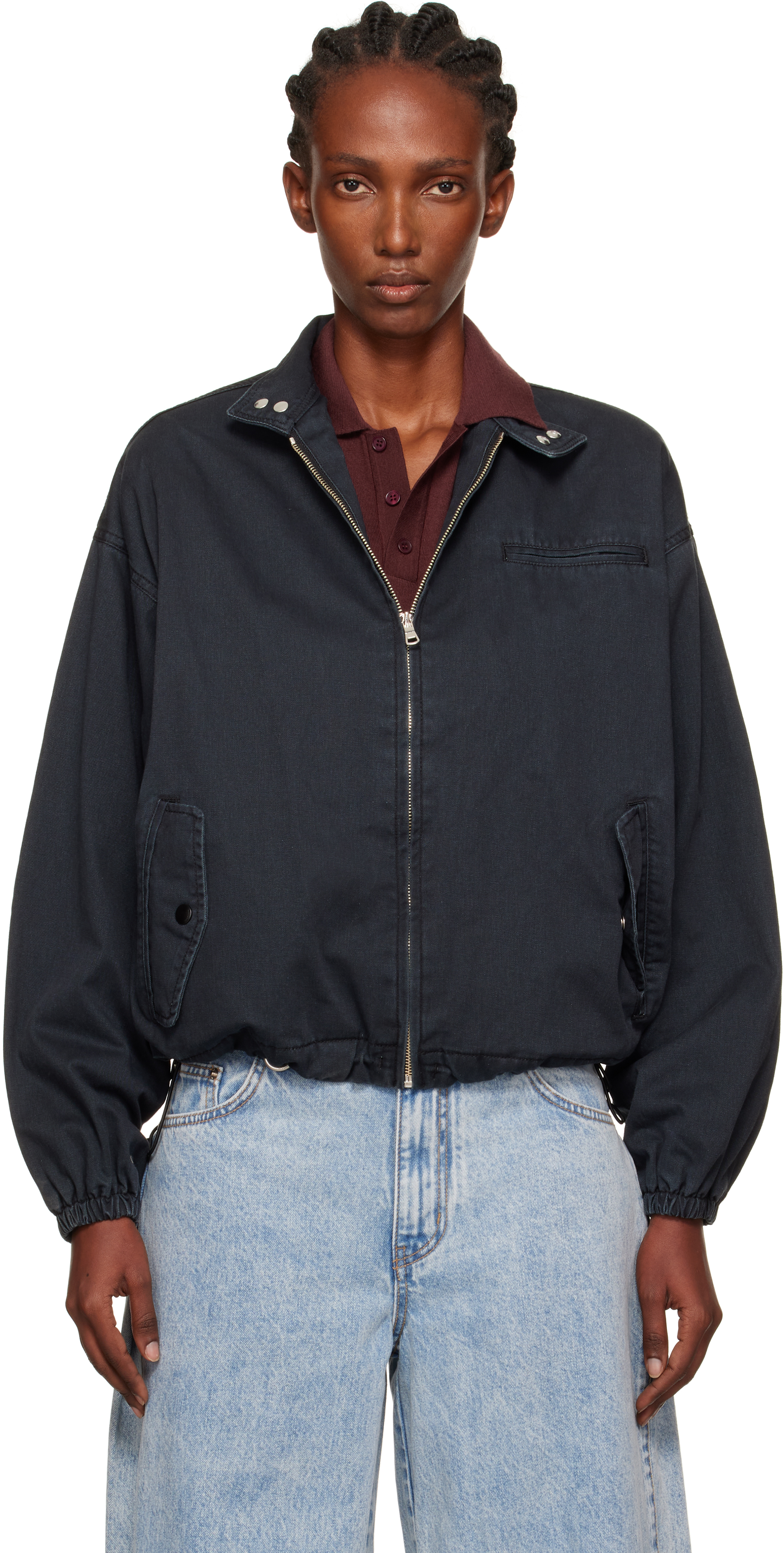 Navy Harrington Jacket